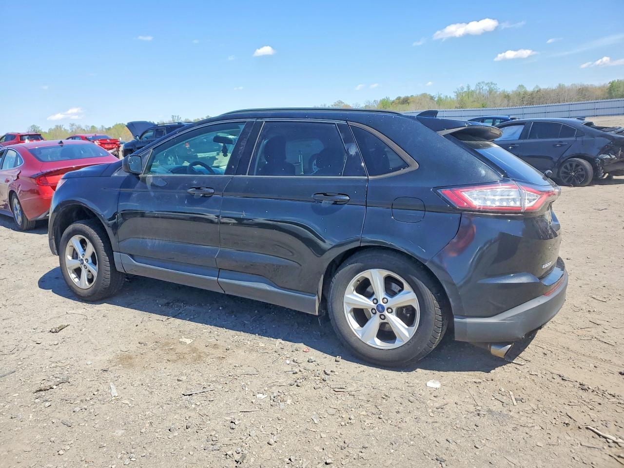 2015 Ford Edge Se Black vin: 2FMTK4G92FBB71192