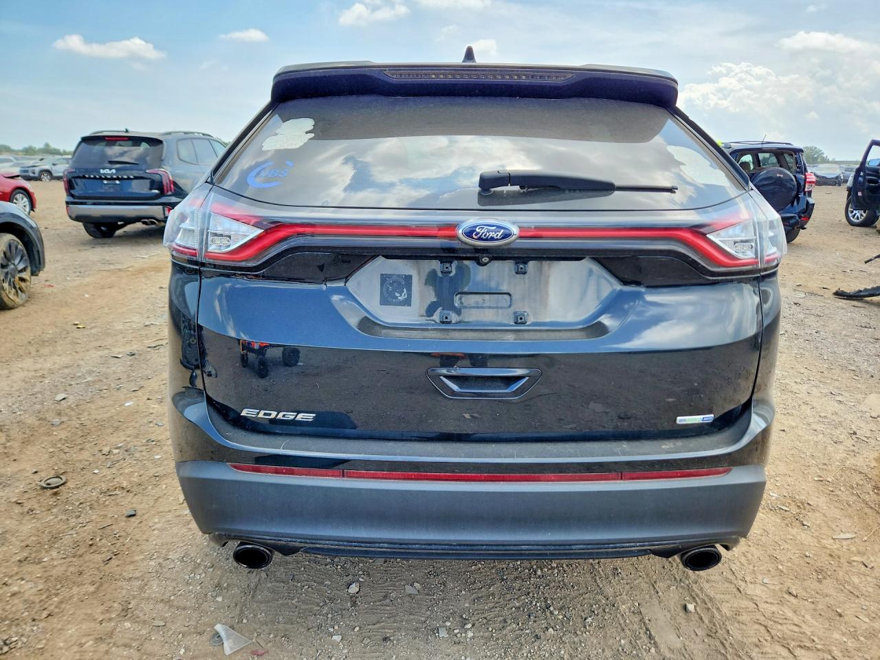 2015 Ford Edge Se Black vin: 2FMTK4G92FBB95329