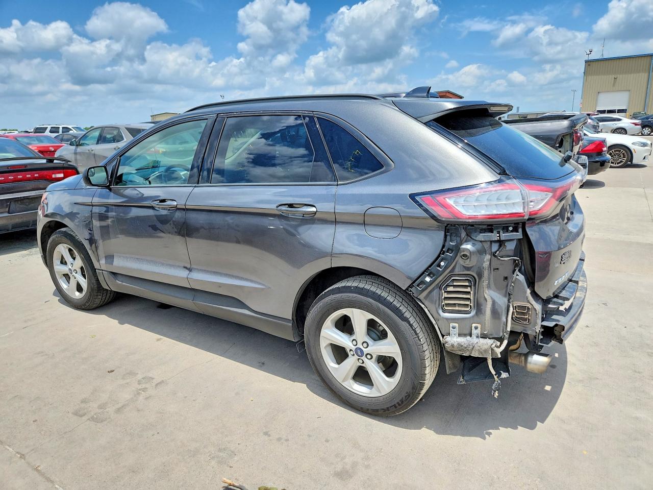 2015 Ford Edge Se Gray vin: 2FMTK4G93FBC39712