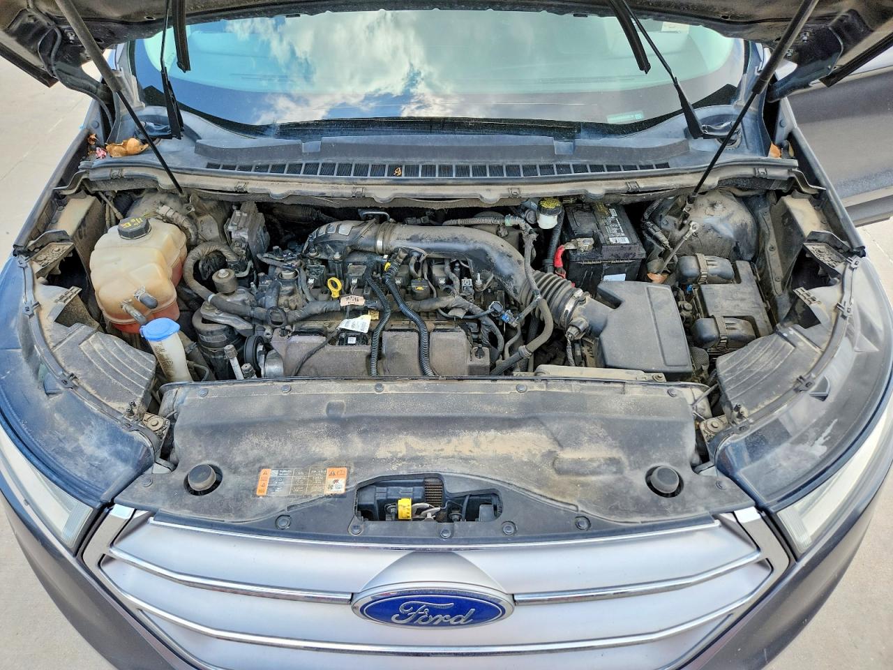2015 Ford Edge Se Gray vin: 2FMTK4G93FBC39712