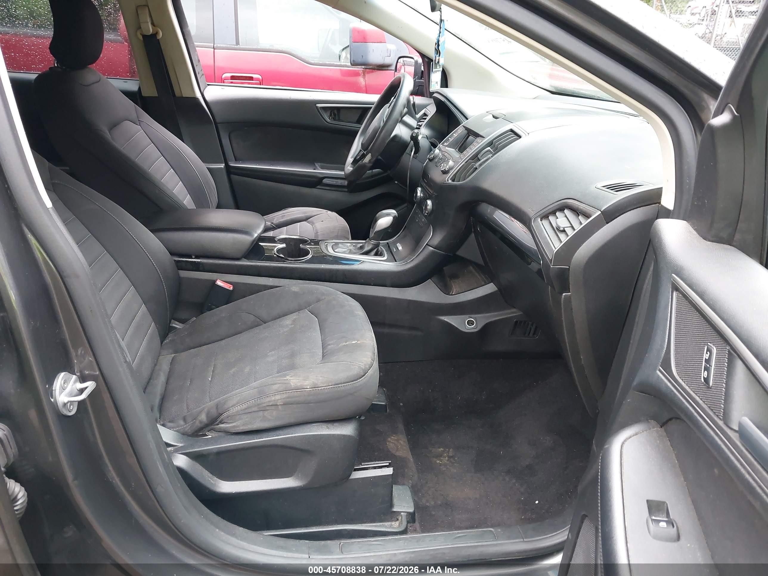 2015 Ford Edge Se Gray vin: 2FMTK4G94FBB79777