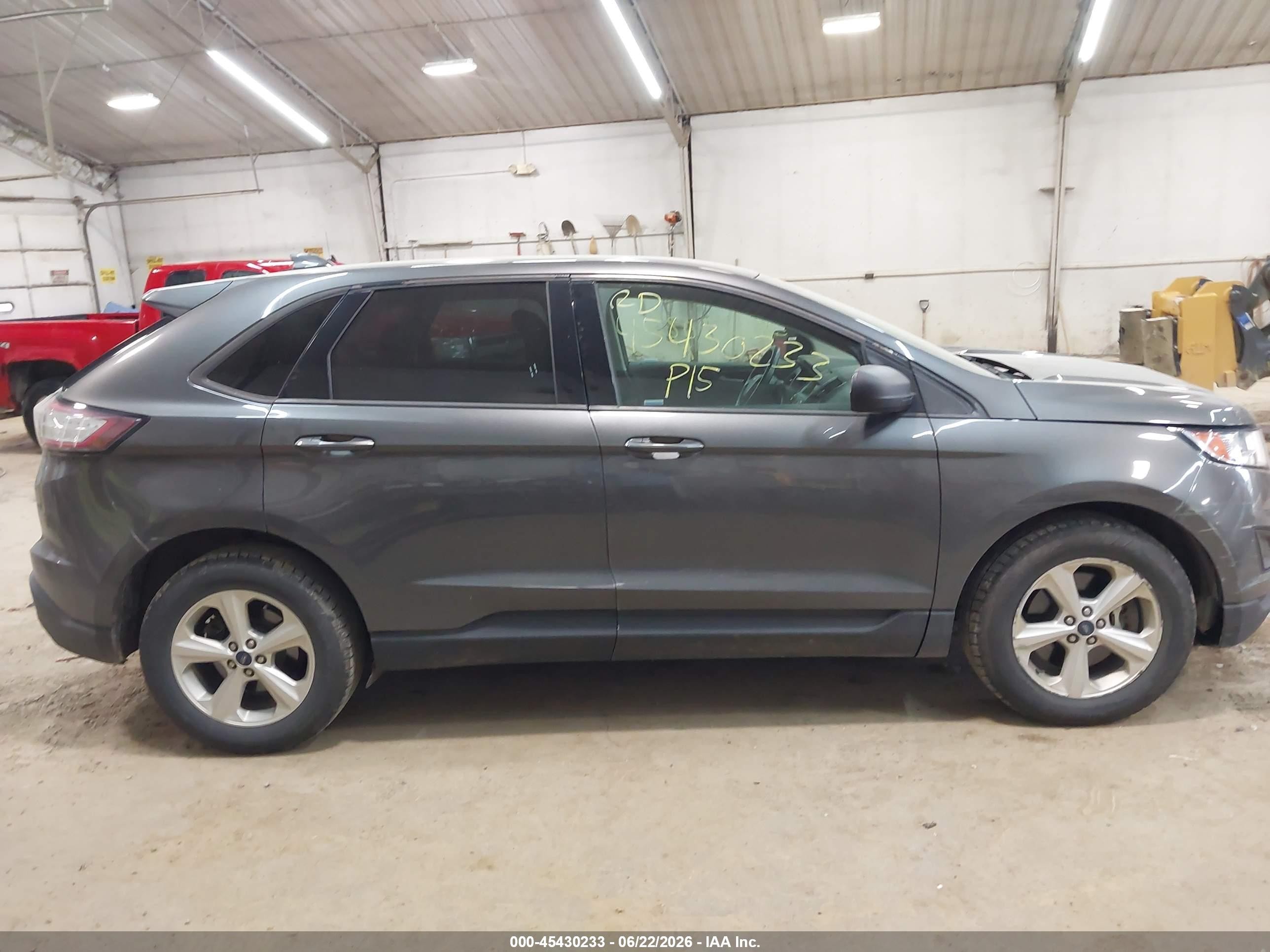 2015 Ford Edge Se Gray vin: 2FMTK4G94FBC15967