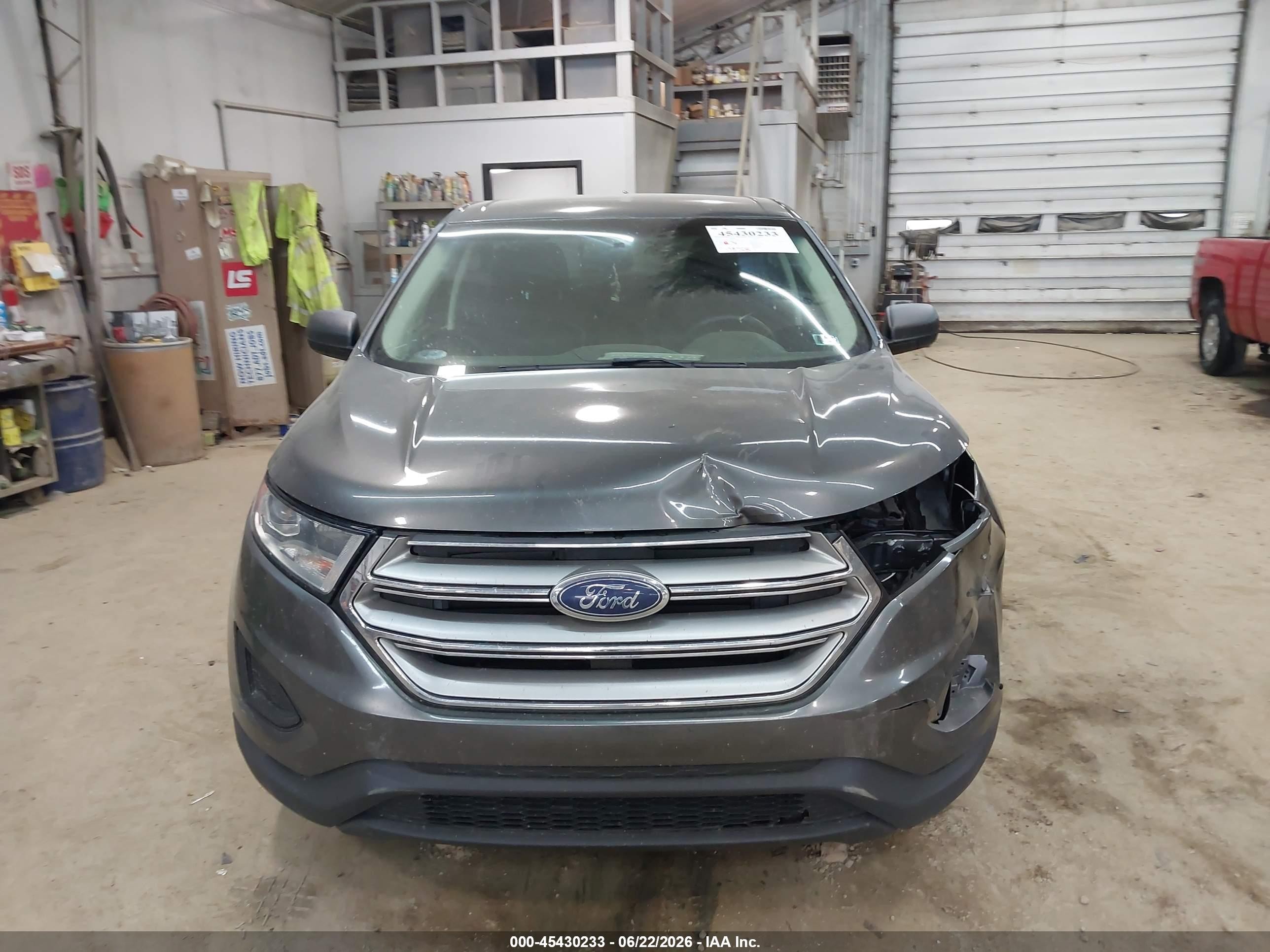 2015 Ford Edge Se Gray vin: 2FMTK4G94FBC15967