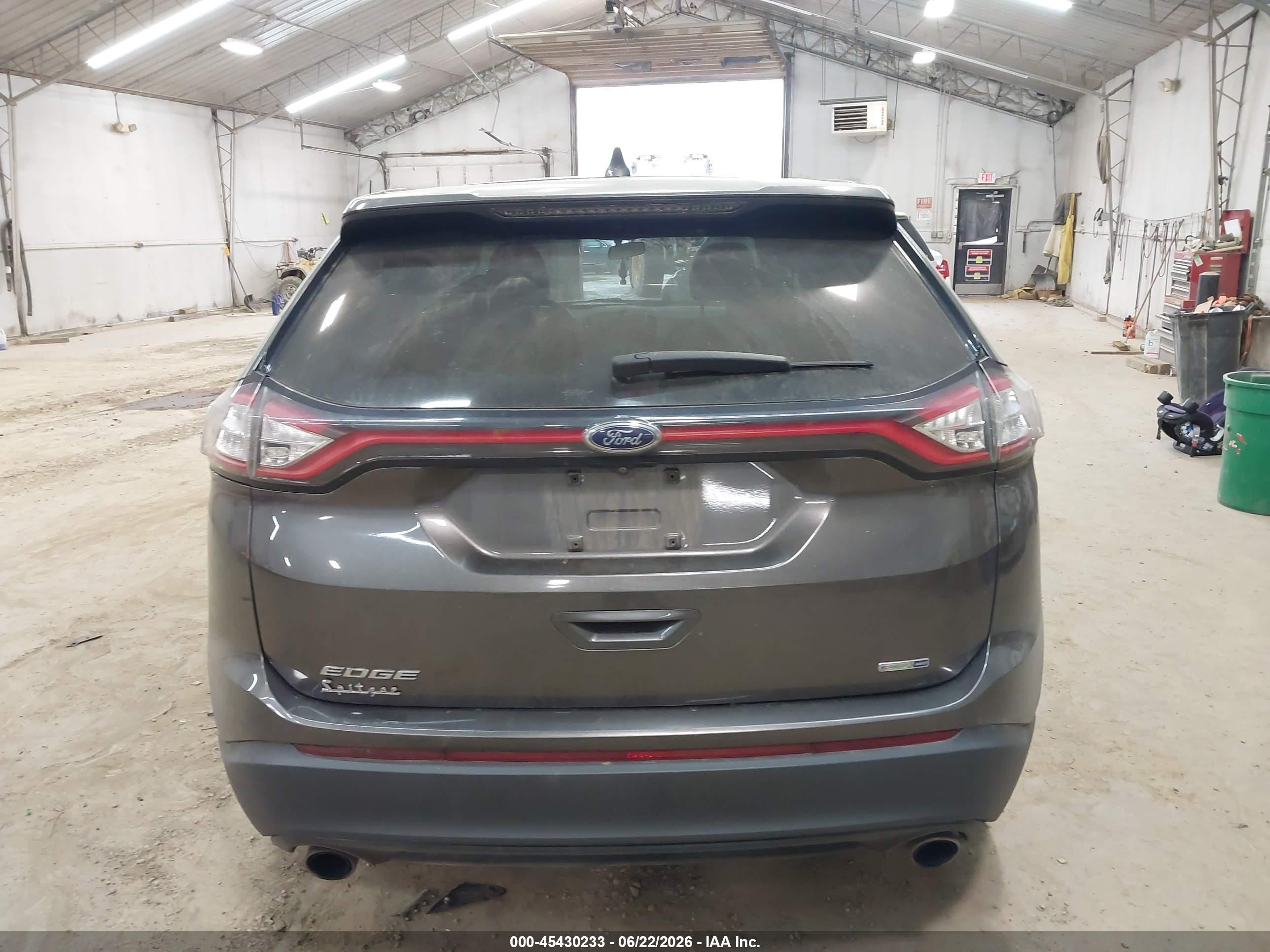 2015 Ford Edge Se Gray vin: 2FMTK4G94FBC15967