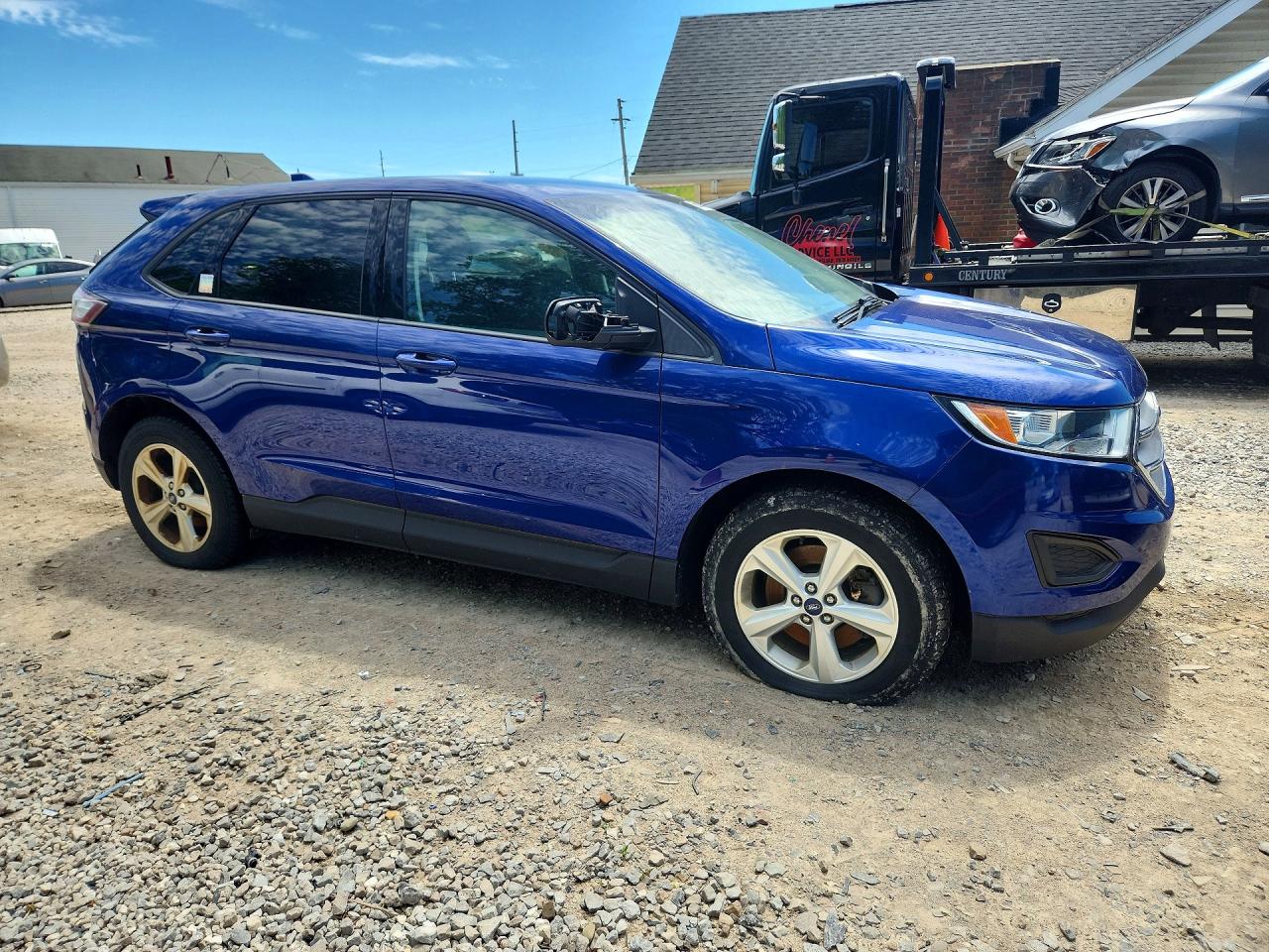 2015 Ford Edge Se Blue vin: 2FMTK4G98FBC40869