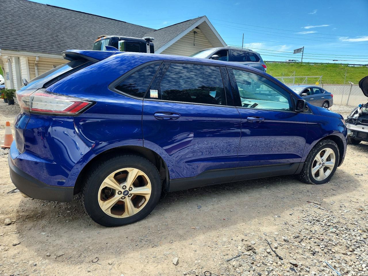 2015 Ford Edge Se Blue vin: 2FMTK4G98FBC40869