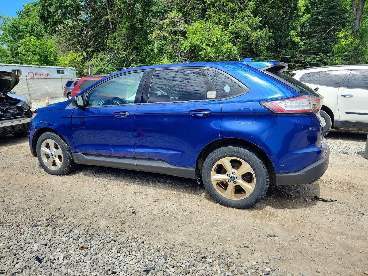 2015 Ford Edge Se Blue vin: 2FMTK4G98FBC40869