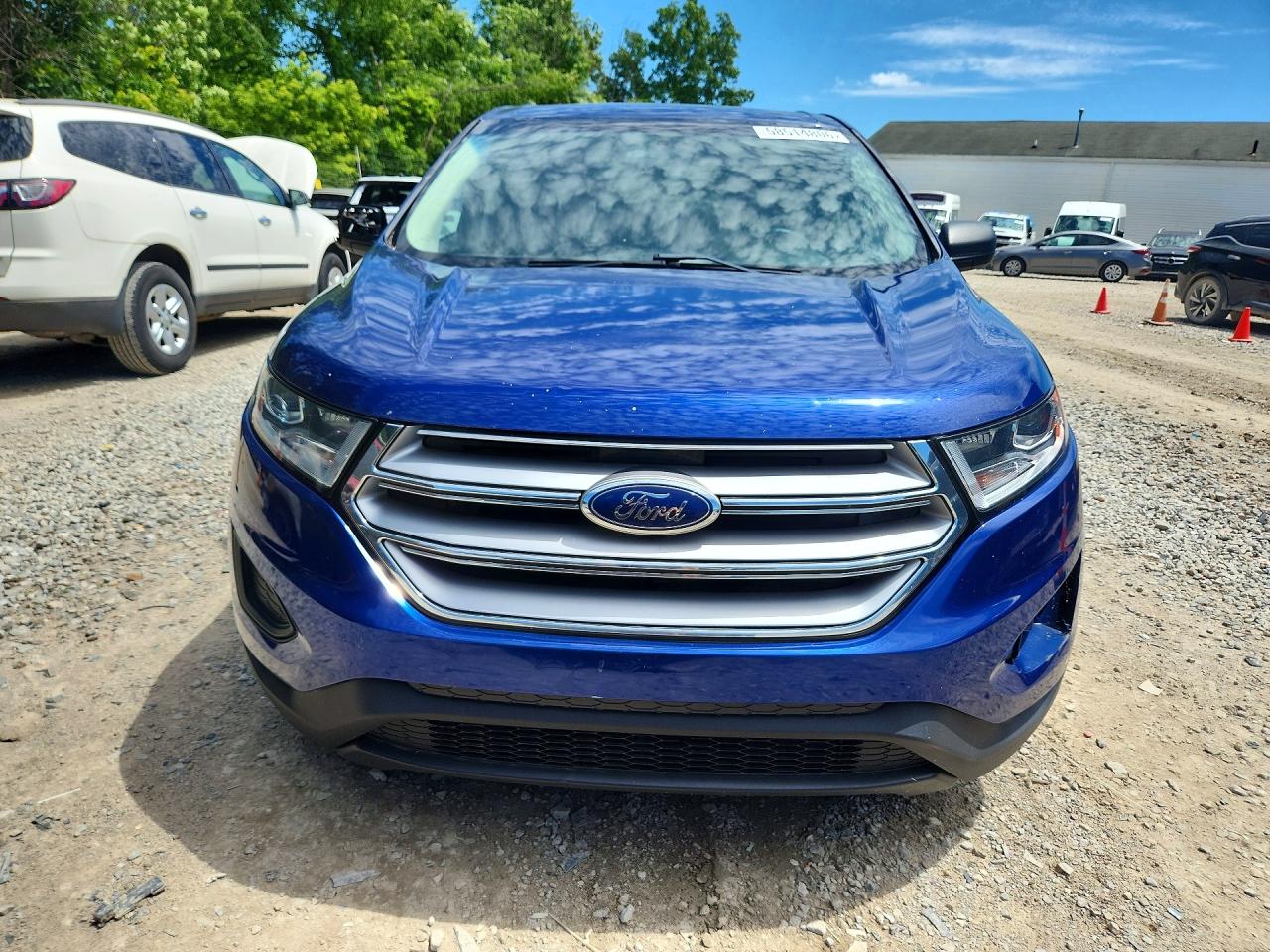 2015 Ford Edge Se Blue vin: 2FMTK4G98FBC40869