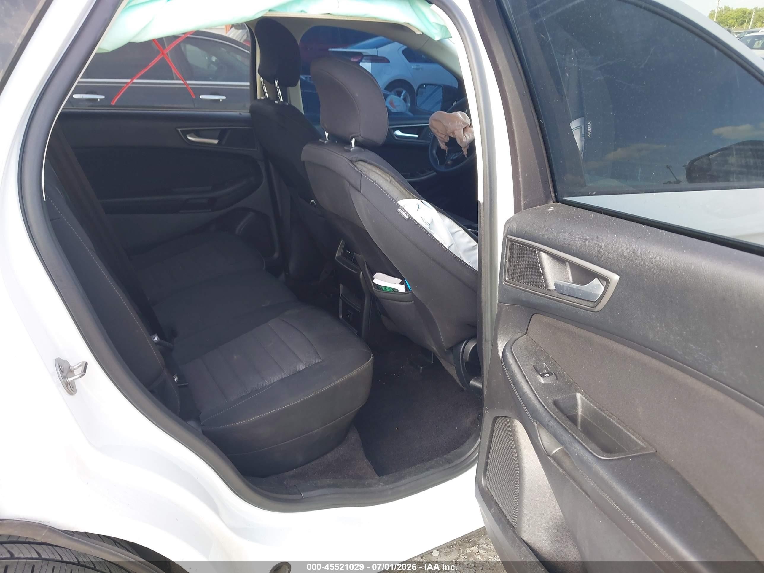 2015 Ford Edge Se White vin: 2FMTK4G99FBB69553