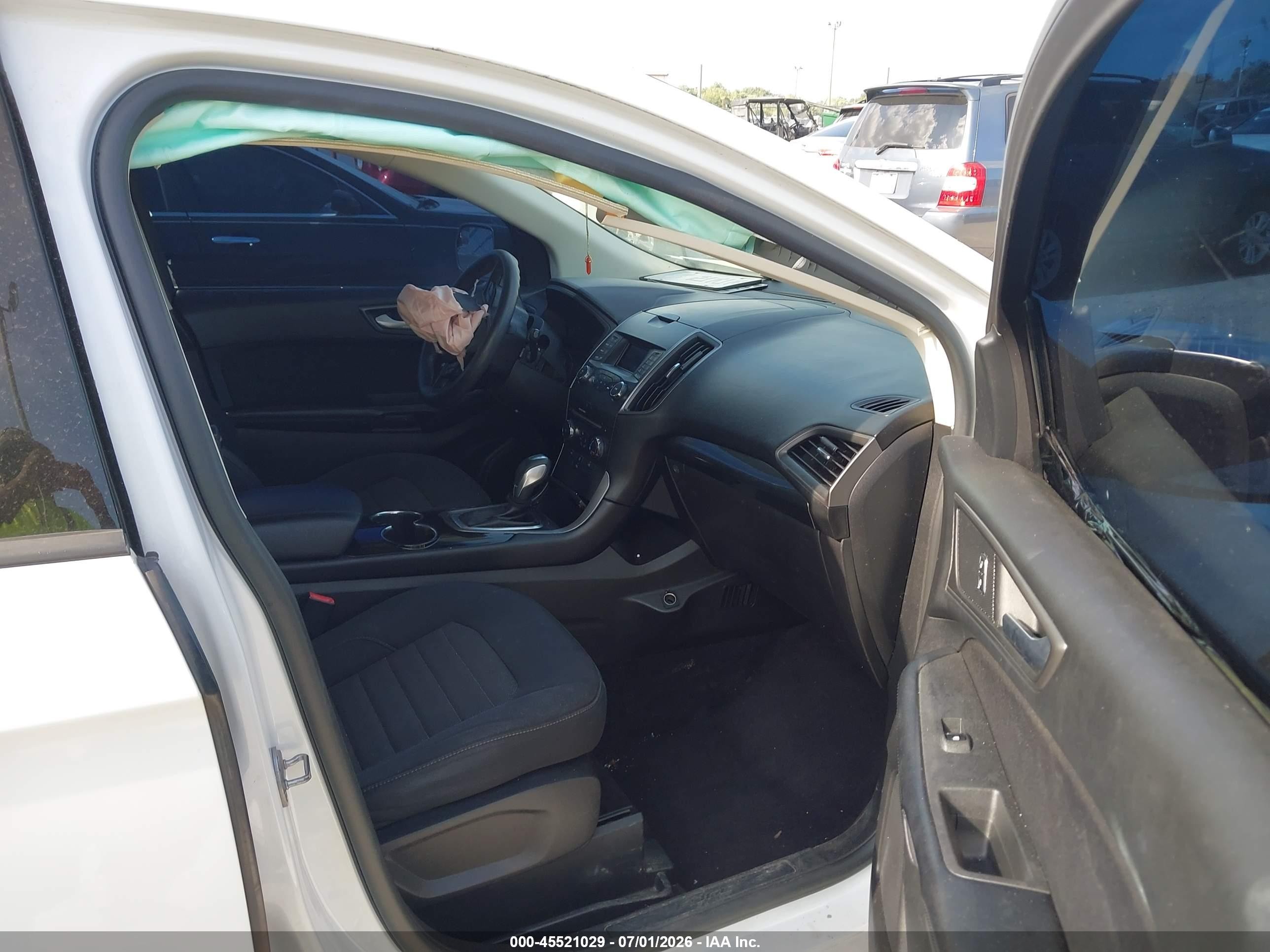 2015 Ford Edge Se White vin: 2FMTK4G99FBB69553