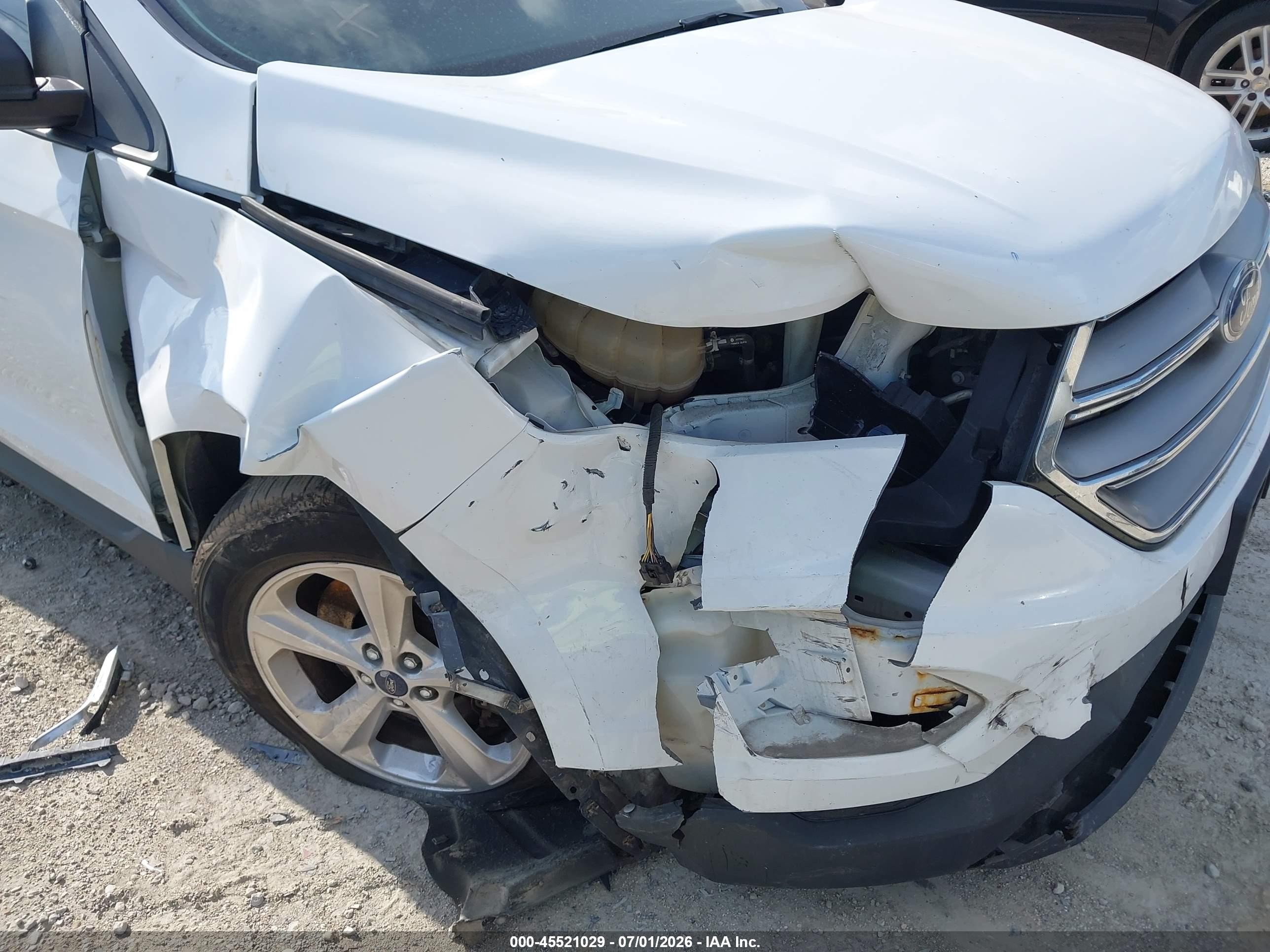 2015 Ford Edge Se White vin: 2FMTK4G99FBB69553