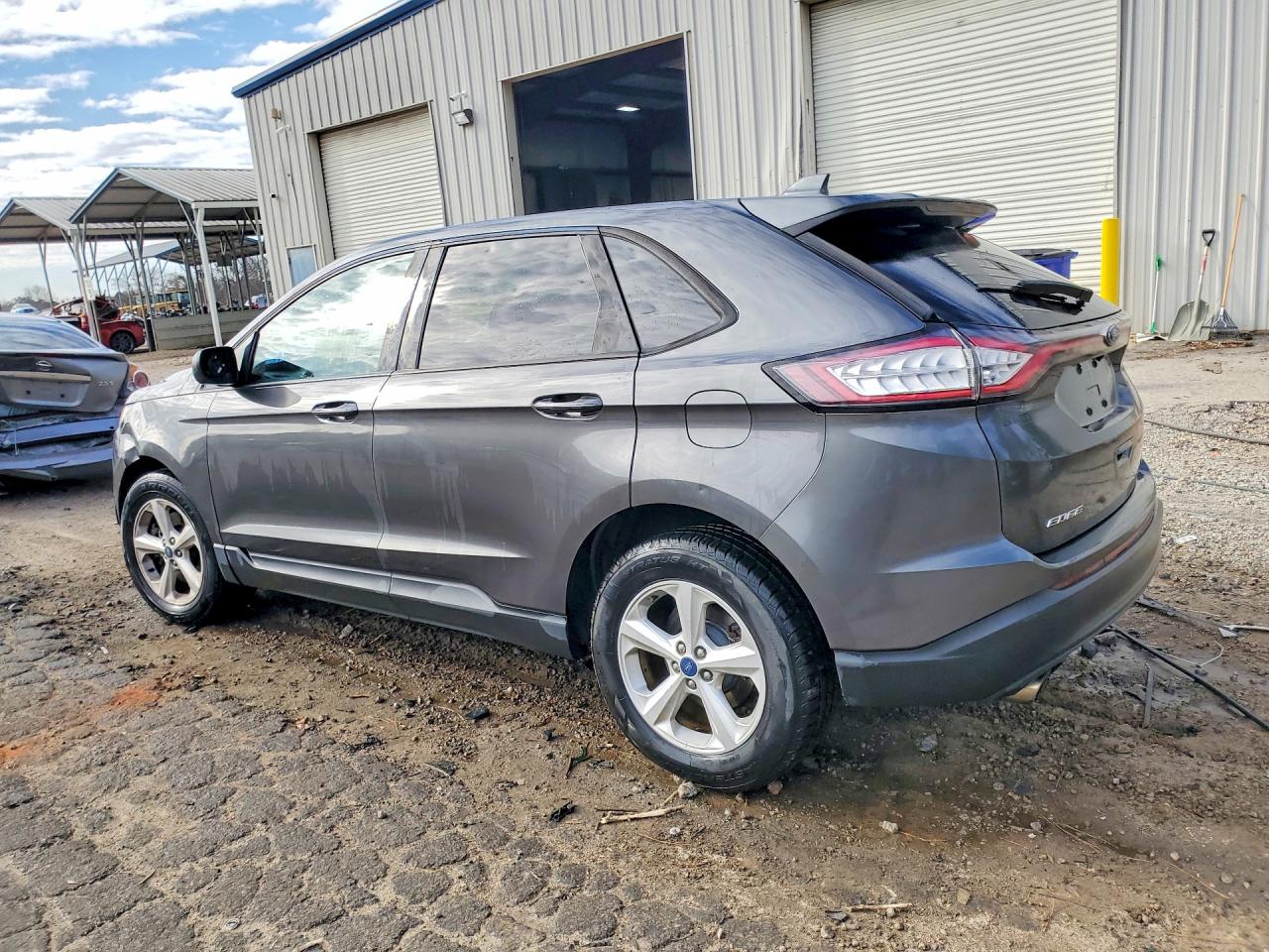 2015 Ford Edge Se Gray vin: 2FMTK4G99FBC13051