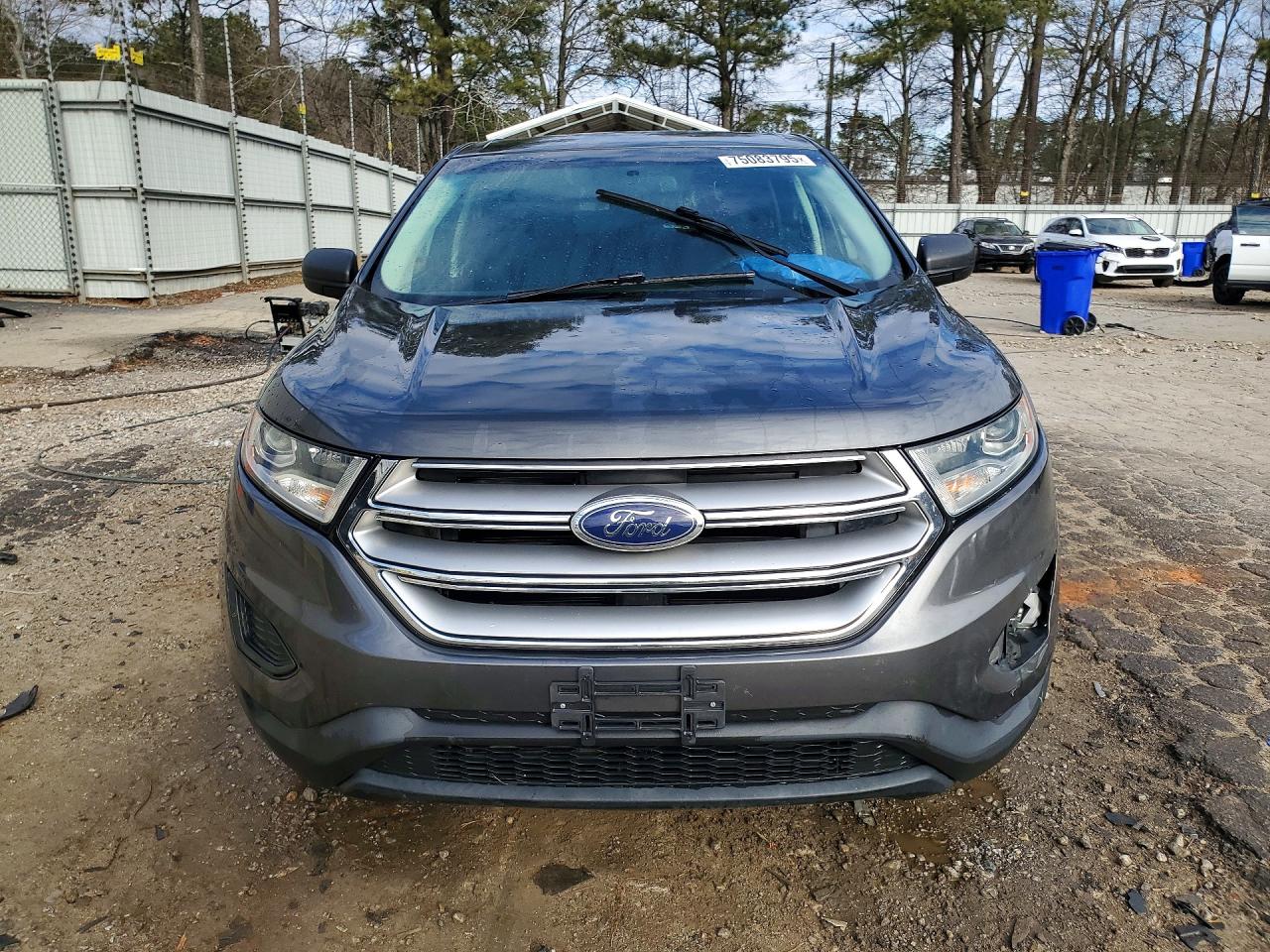 2015 Ford Edge Se Gray vin: 2FMTK4G99FBC13051