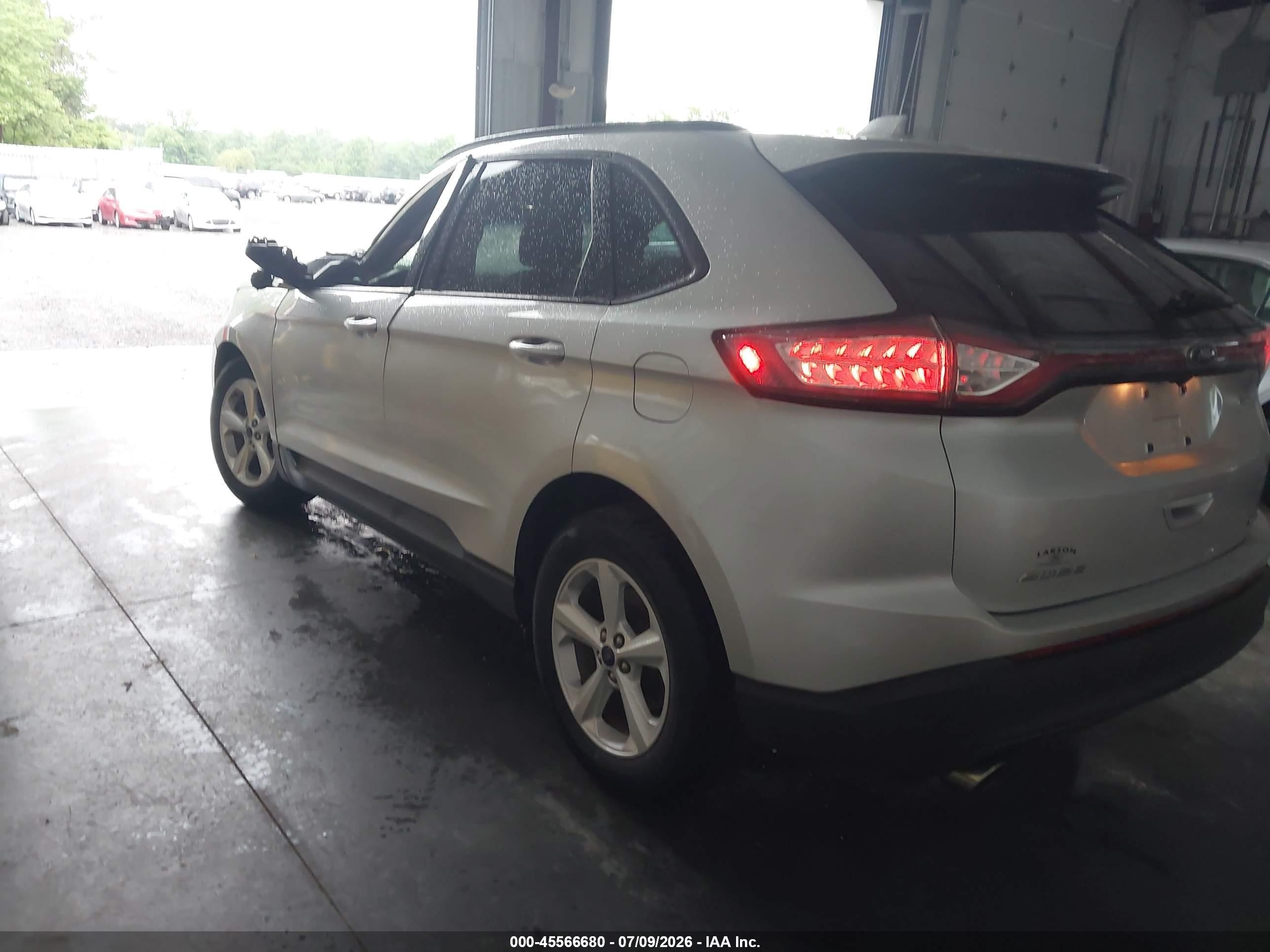 2015 Ford Edge Se Silver vin: 2FMTK4G99FBC18671