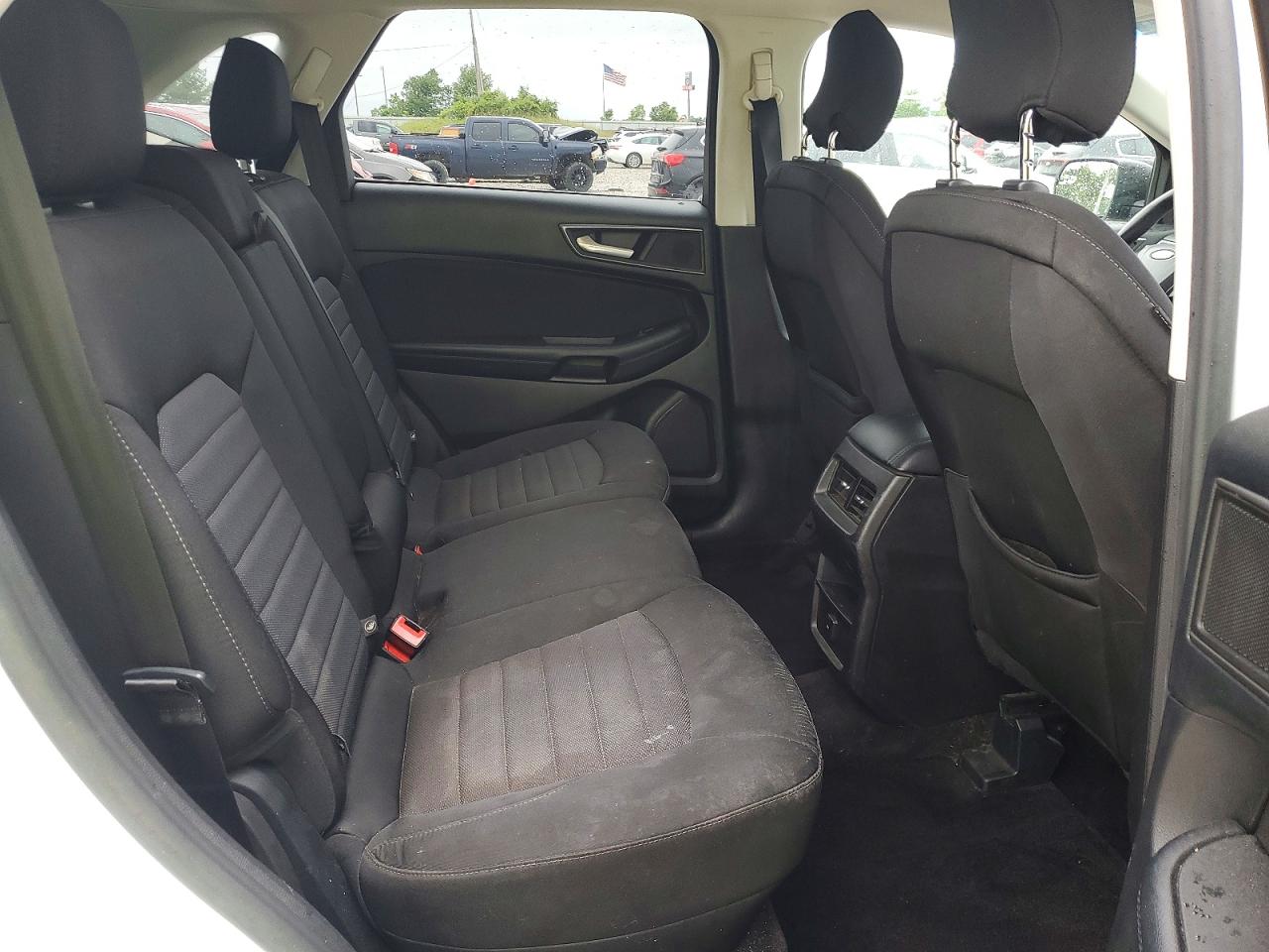 2015 Ford Edge Se White vin: 2FMTK4G9XFBC02852