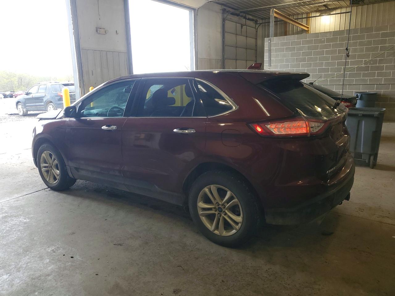 2015 Ford Edge Sel Burgundy vin: 2FMTK4J80FBB03070