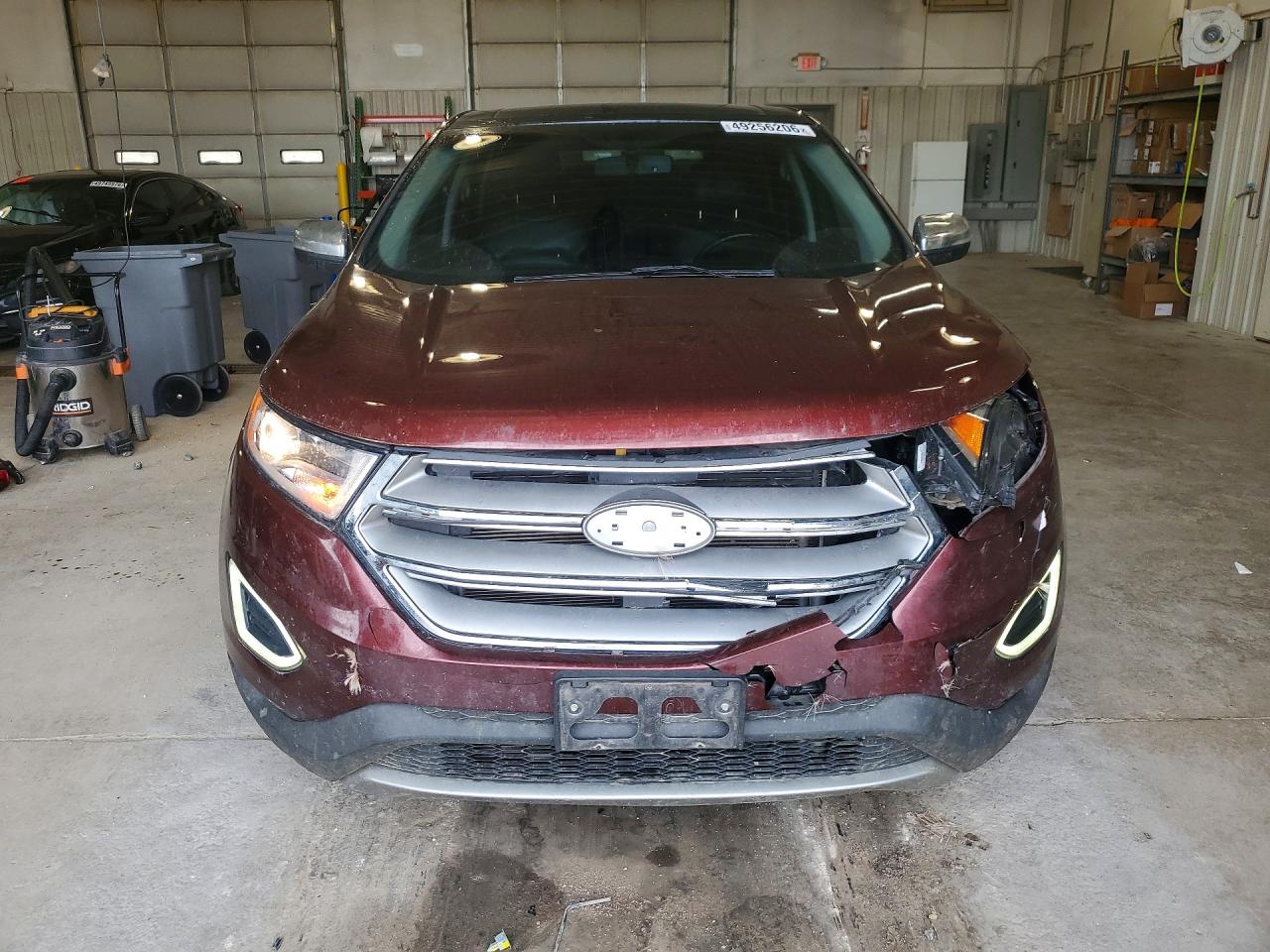 2015 Ford Edge Sel Burgundy vin: 2FMTK4J80FBB03070