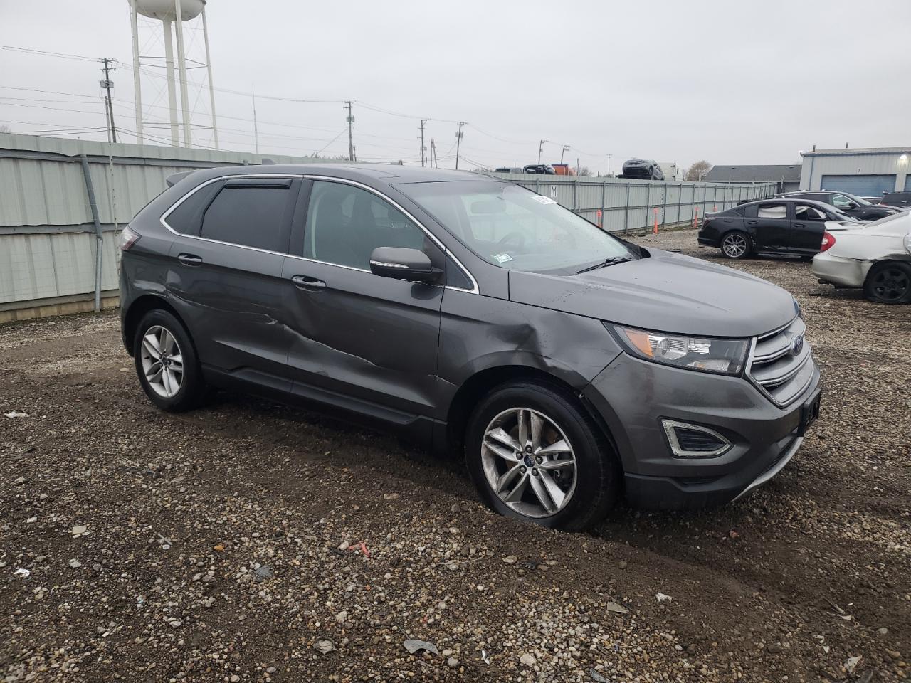 2015 Ford Edge Sel Gray vin: 2FMTK4J80FBB11590