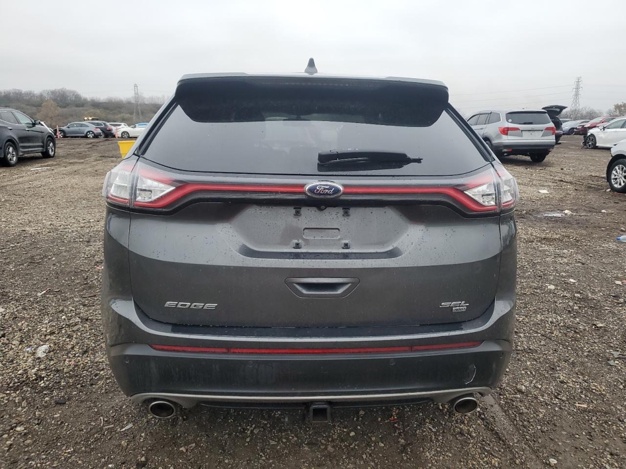 2015 Ford Edge Sel Gray vin: 2FMTK4J80FBB11590