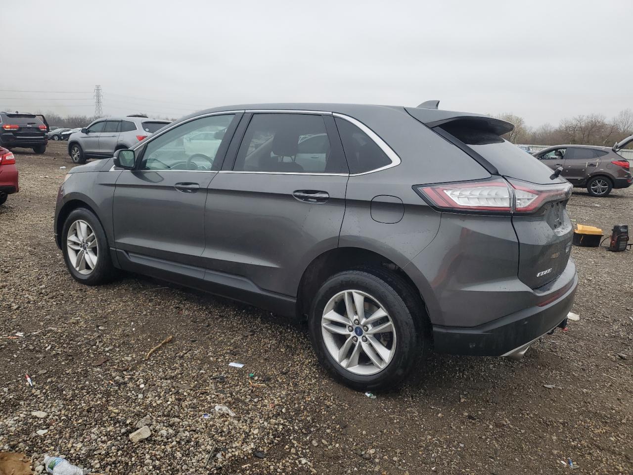 2015 Ford Edge Sel Gray vin: 2FMTK4J80FBB11590