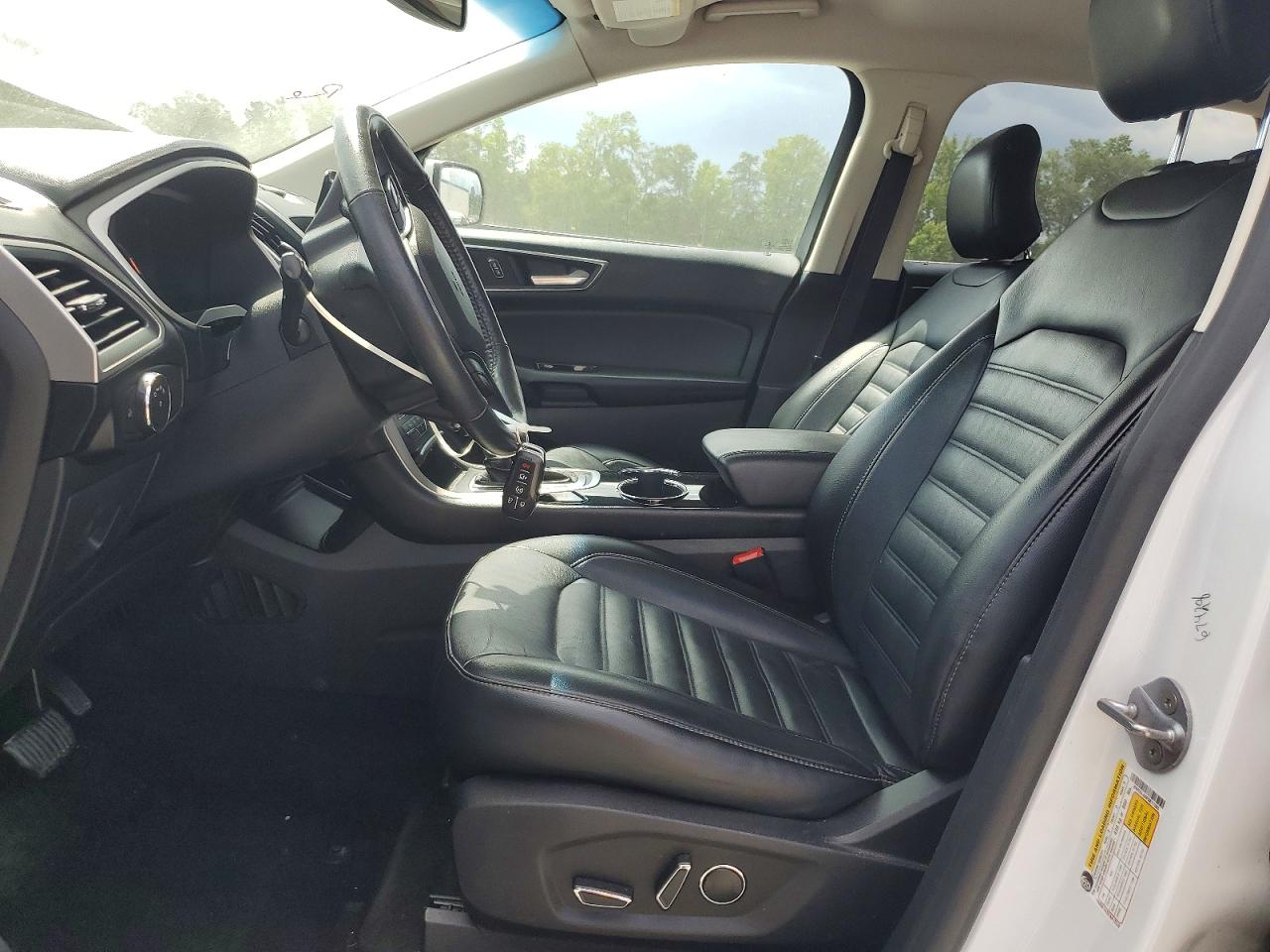 2015 Ford Edge Sel White vin: 2FMTK4J80FBB17065