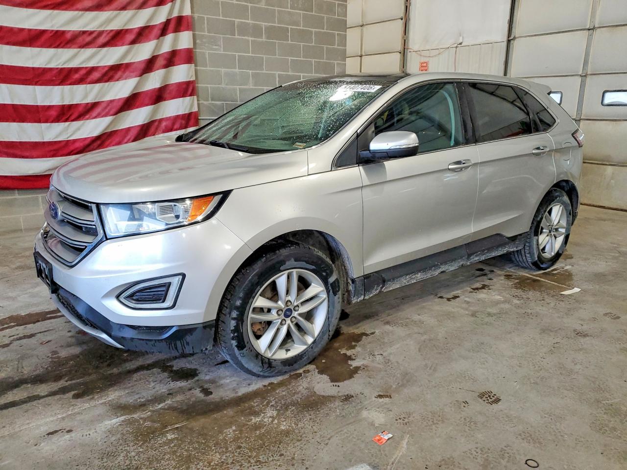 2015 Ford Edge Sel Silver vin: 2FMTK4J80FBB53547