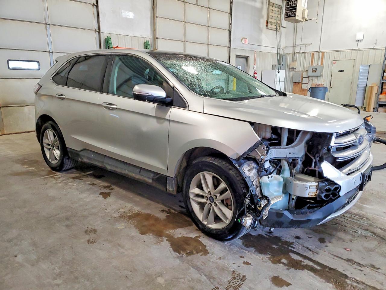 2015 Ford Edge Sel Silver vin: 2FMTK4J80FBB53547