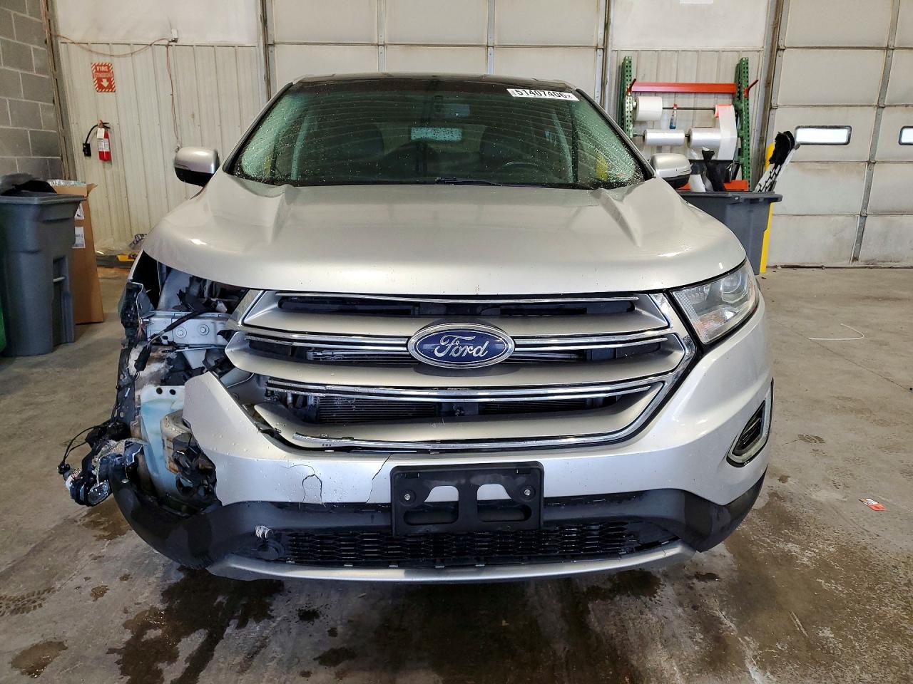 2015 Ford Edge Sel Silver vin: 2FMTK4J80FBB53547