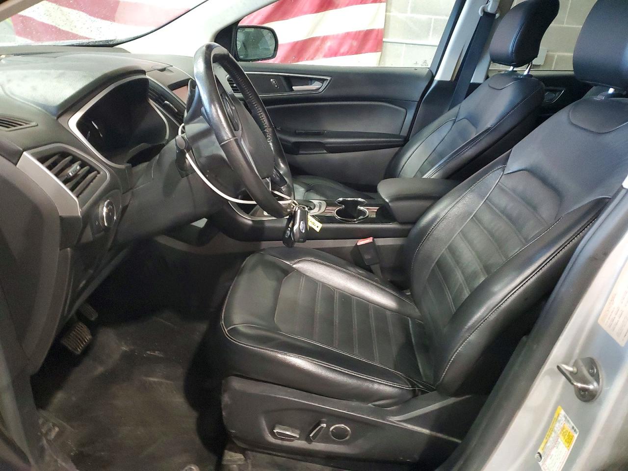 2015 Ford Edge Sel Silver vin: 2FMTK4J80FBB53547