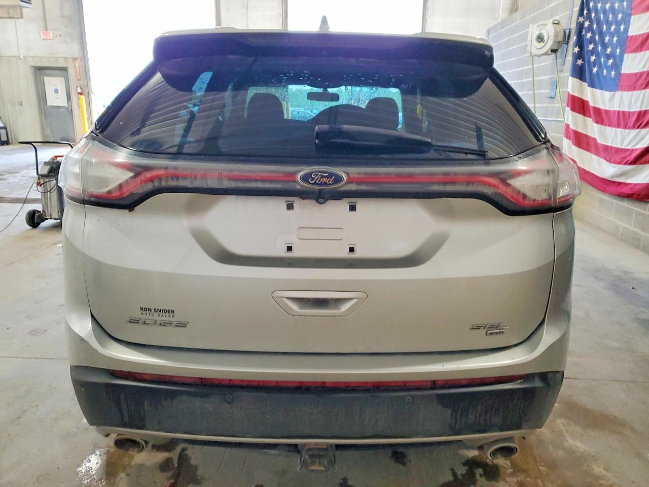 2015 Ford Edge Sel Silver vin: 2FMTK4J80FBB53547
