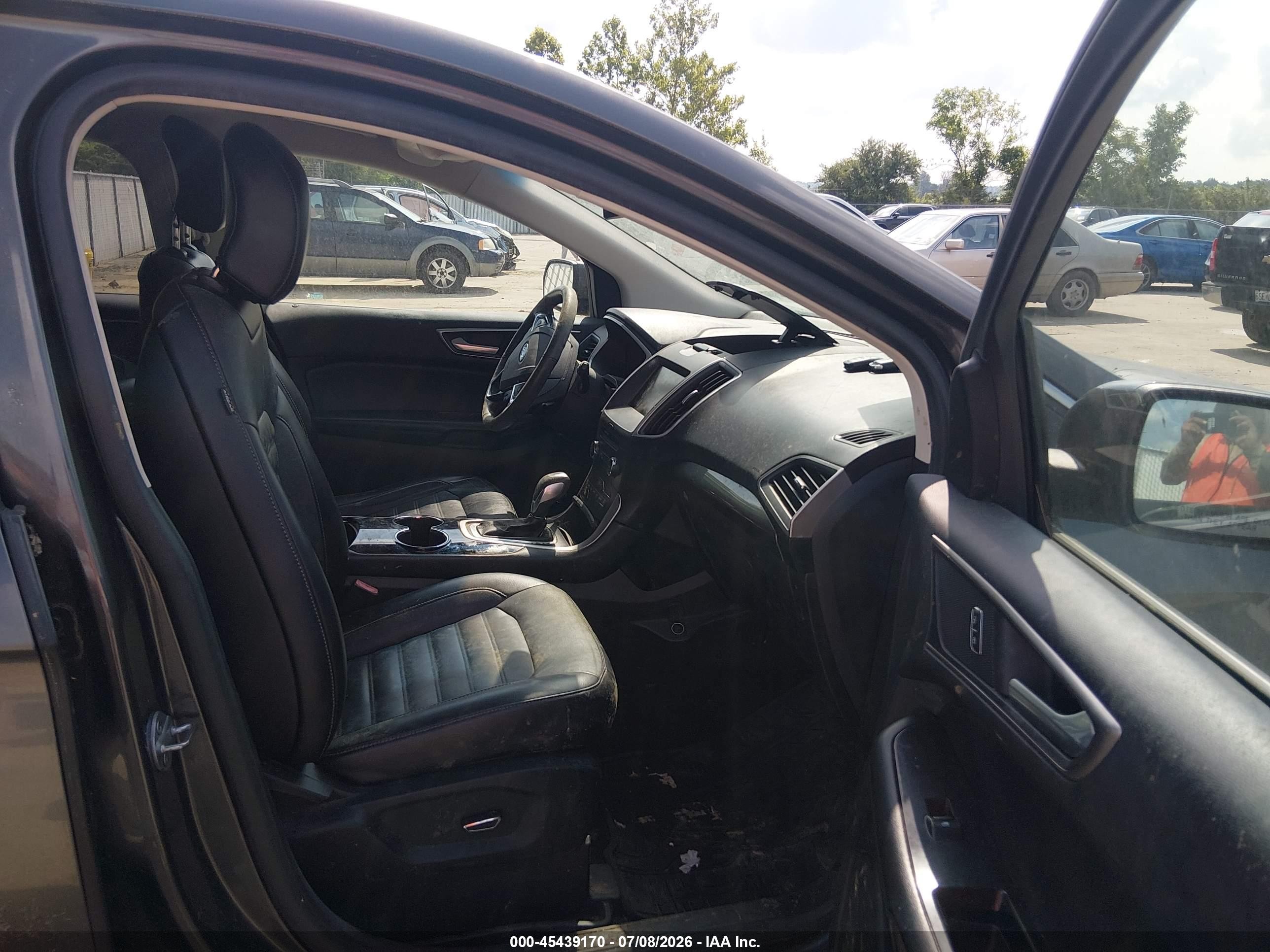 2015 Ford Edge Sel Gray vin: 2FMTK4J80FBB63222