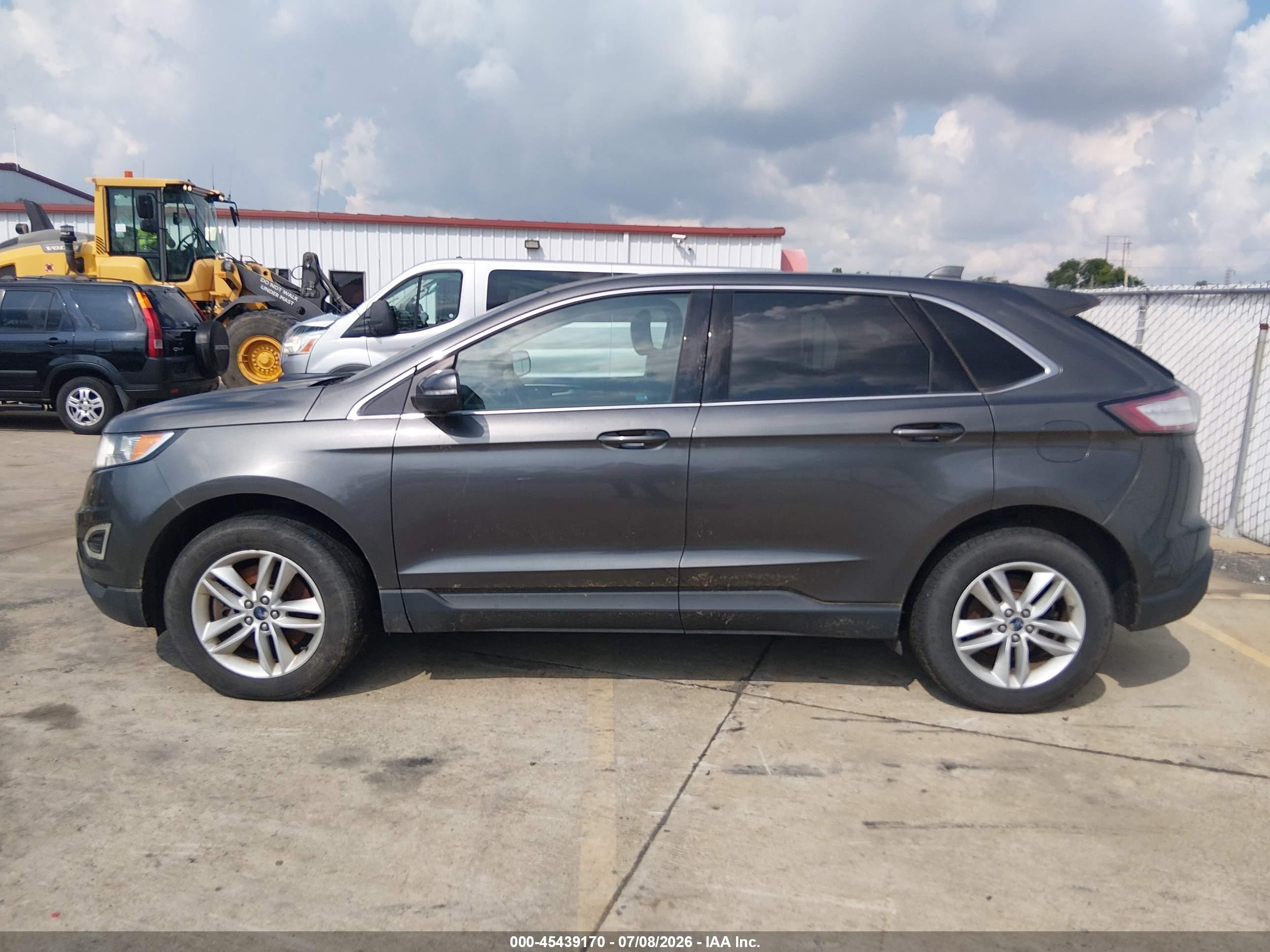 2015 Ford Edge Sel Gray vin: 2FMTK4J80FBB63222