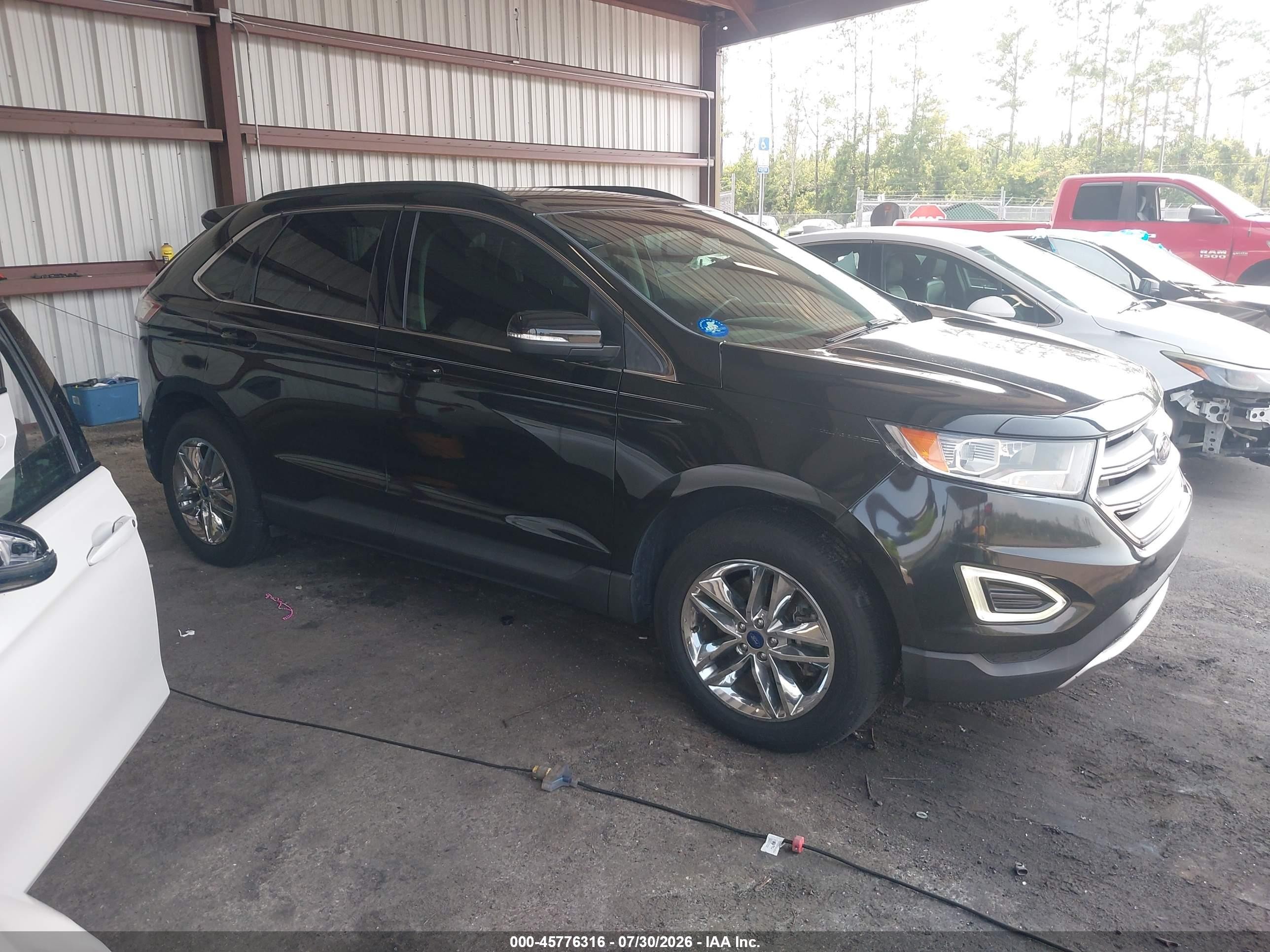 2015 Ford Edge Sel Black vin: 2FMTK4J80FBB97497