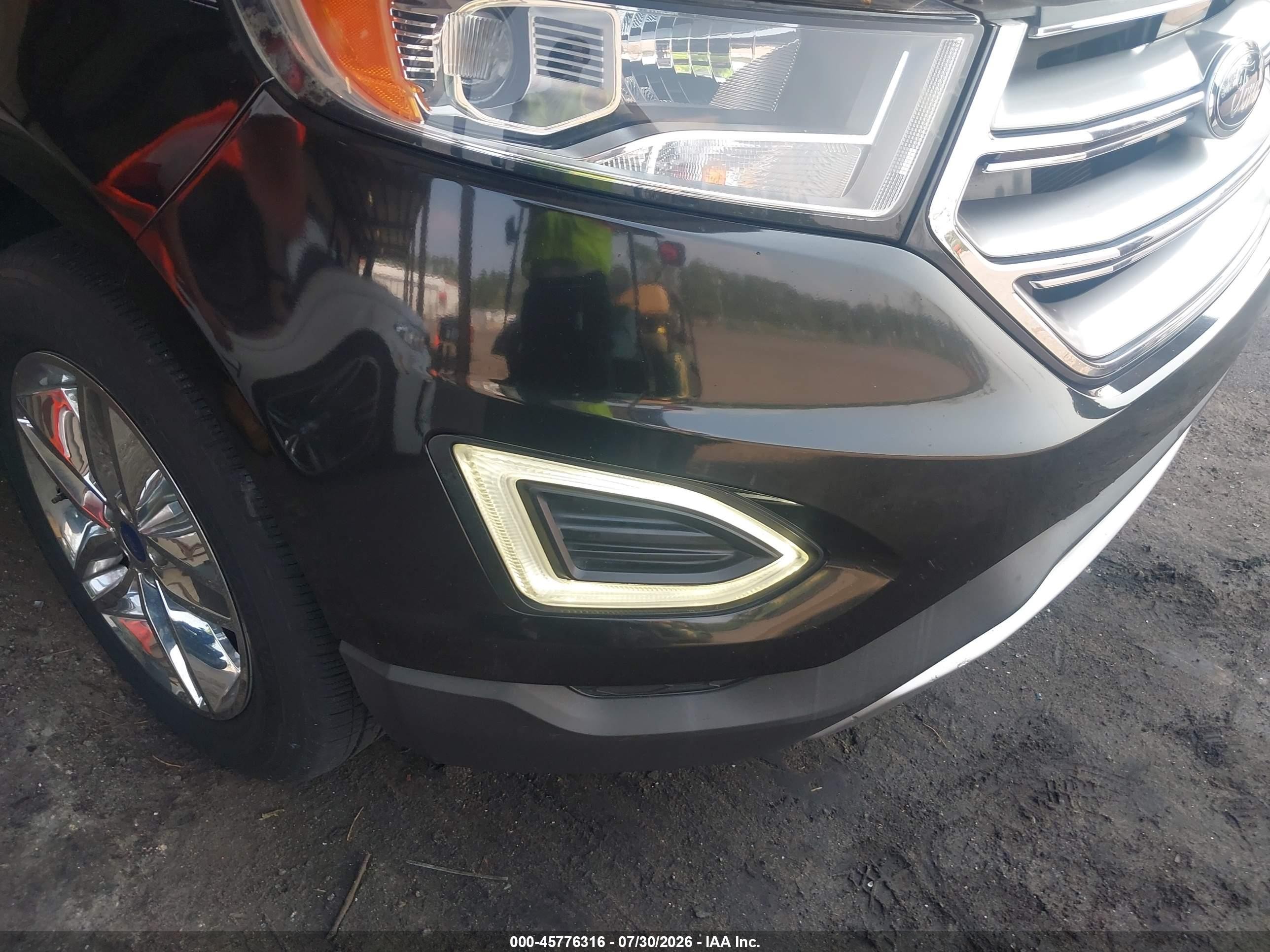 2015 Ford Edge Sel Black vin: 2FMTK4J80FBB97497