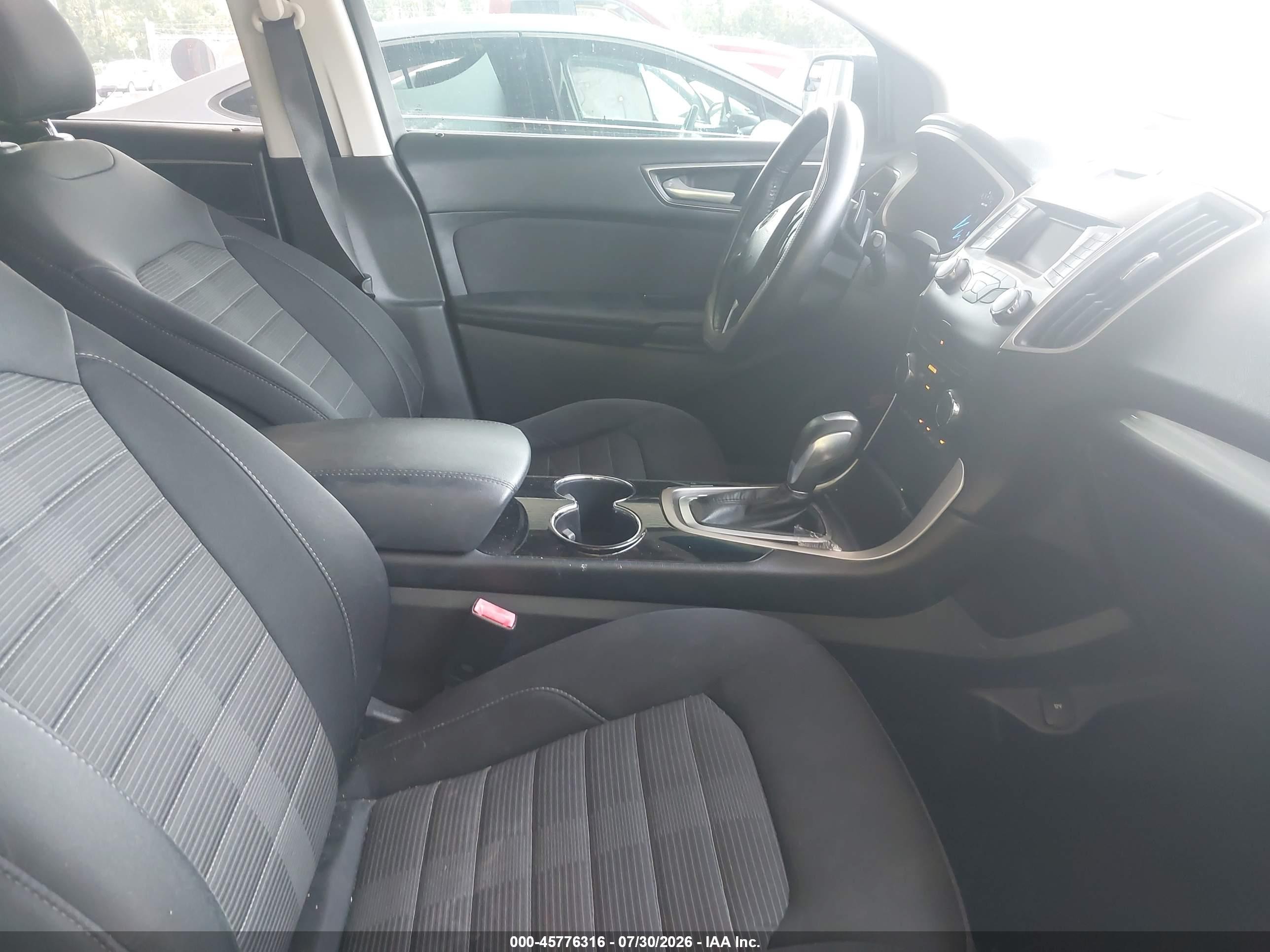 2015 Ford Edge Sel Black vin: 2FMTK4J80FBB97497