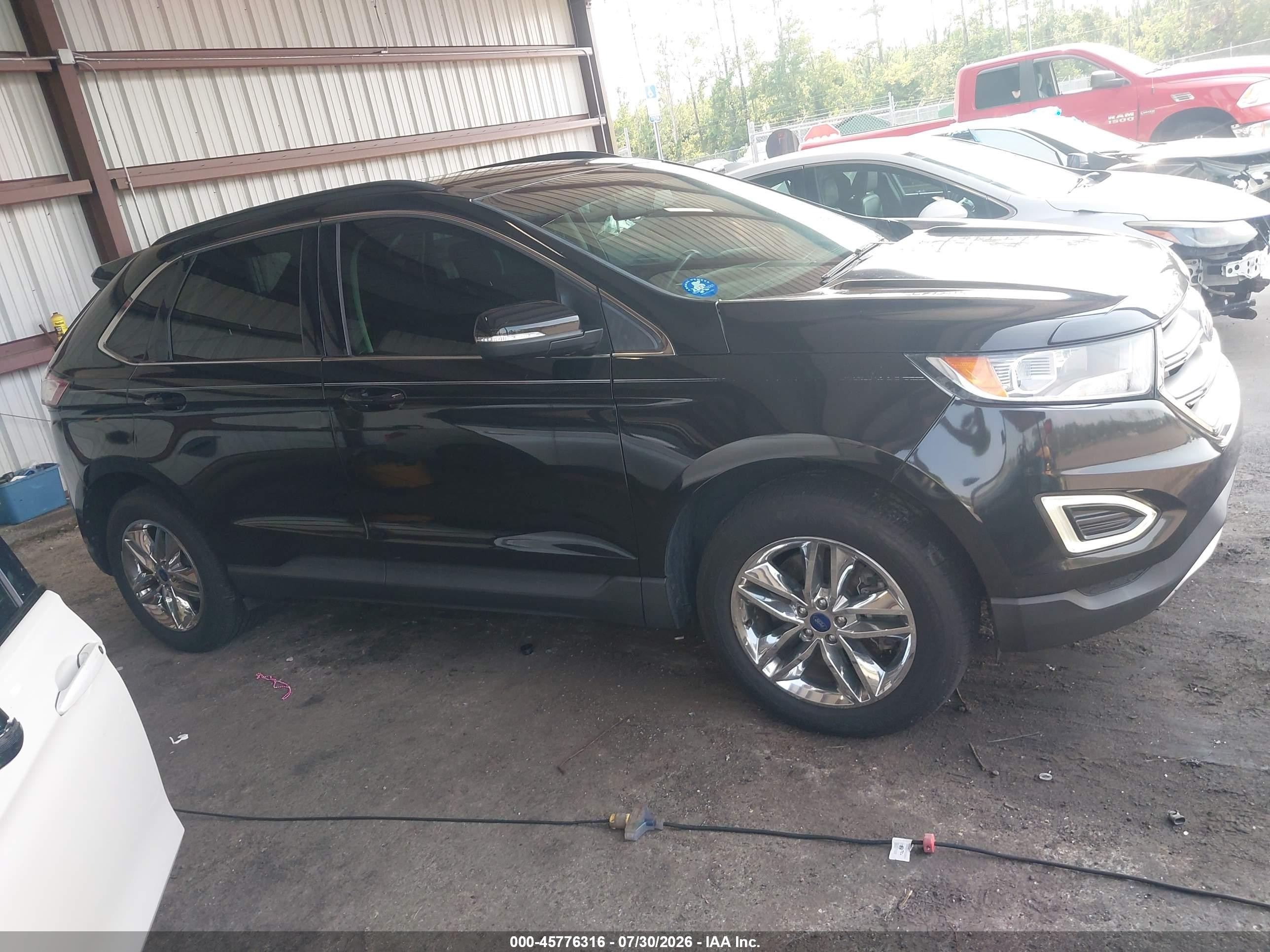 2015 Ford Edge Sel Black vin: 2FMTK4J80FBB97497