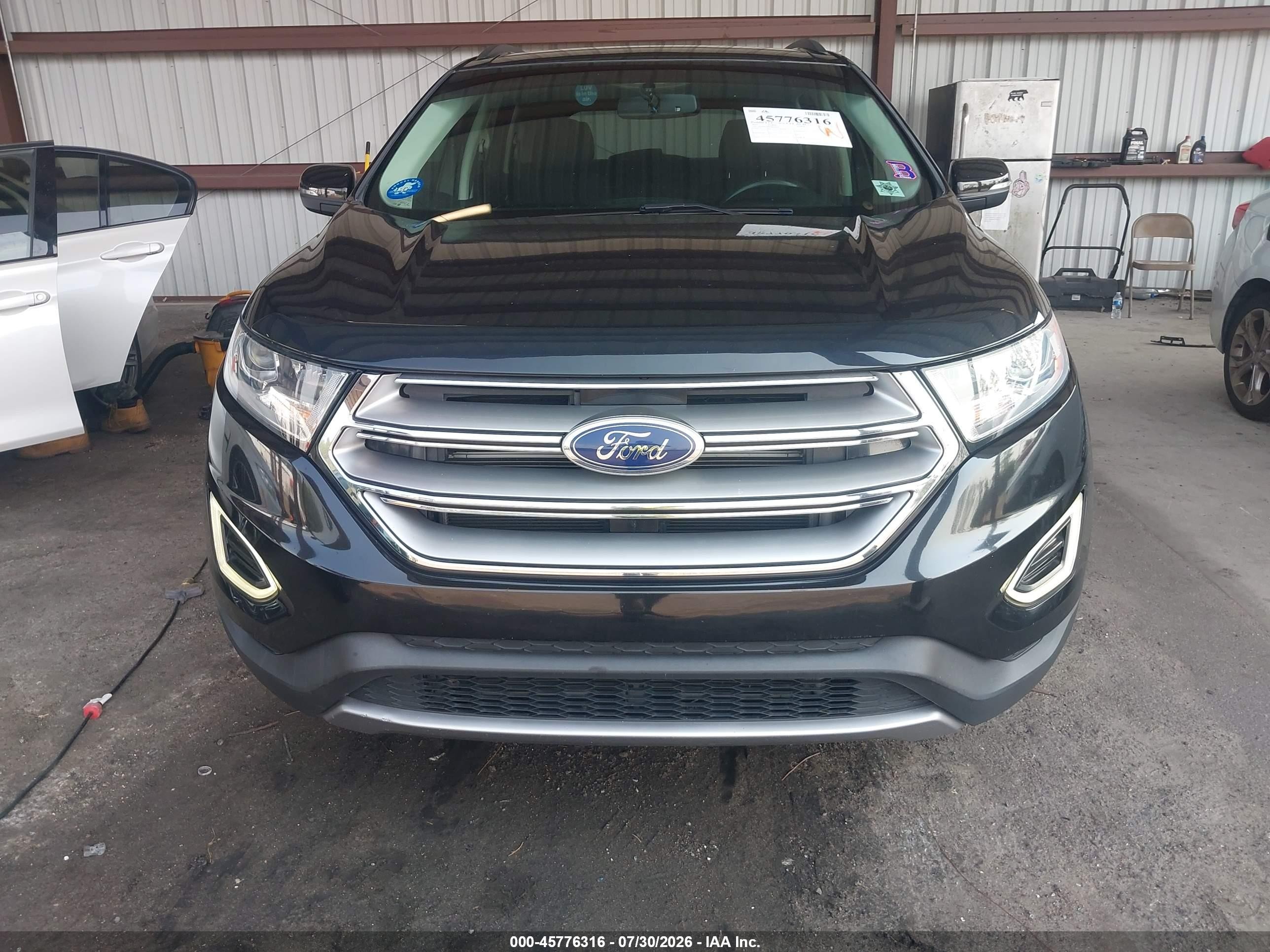 2015 Ford Edge Sel Black vin: 2FMTK4J80FBB97497