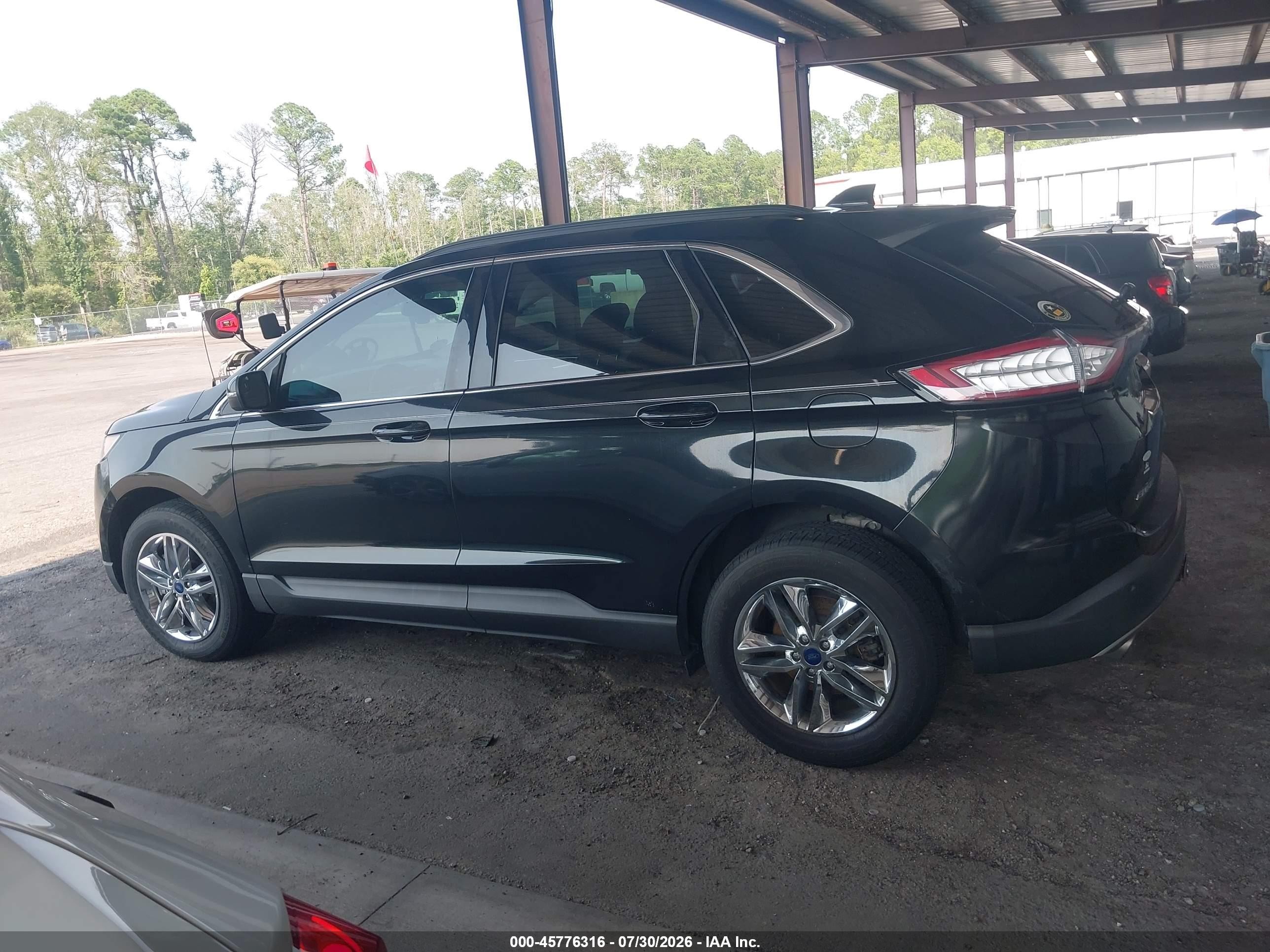 2015 Ford Edge Sel Black vin: 2FMTK4J80FBB97497