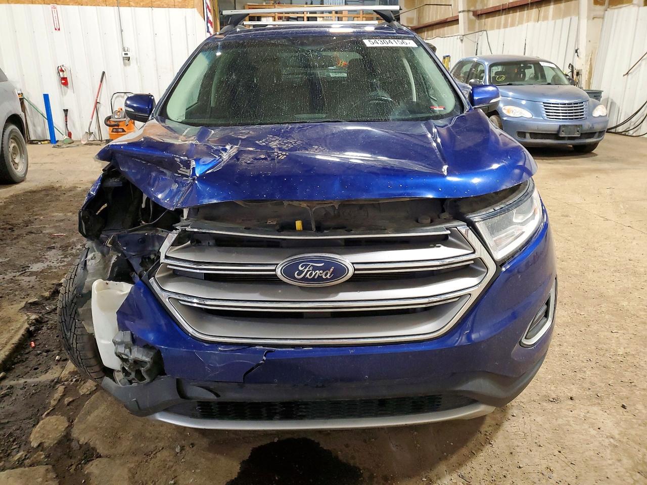 2015 Ford Edge Sel Blue vin: 2FMTK4J80FBC09759