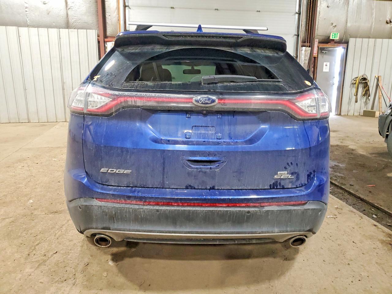 2015 Ford Edge Sel Blue vin: 2FMTK4J80FBC09759