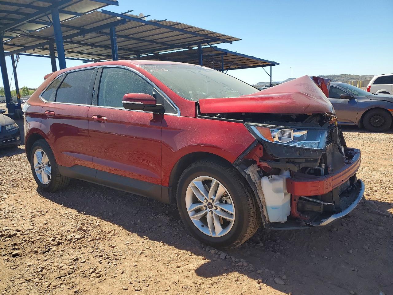 2015 Ford Edge Sel Красный vin: 2FMTK4J80FBC12659