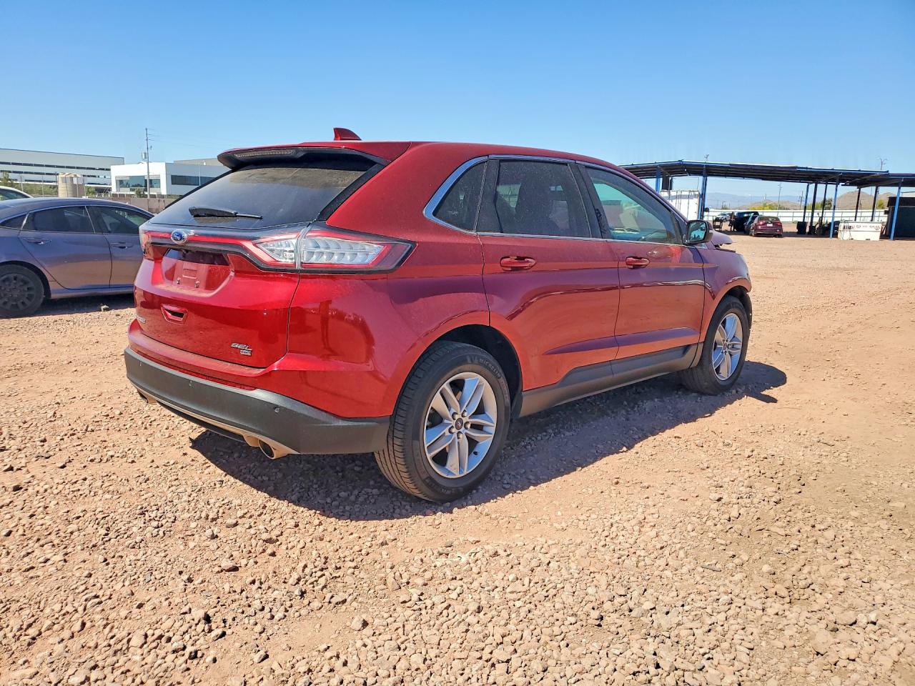 2015 Ford Edge Sel Красный vin: 2FMTK4J80FBC12659