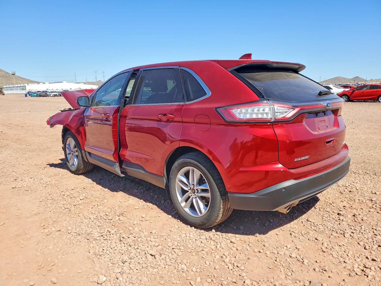 2015 Ford Edge Sel Красный vin: 2FMTK4J80FBC12659
