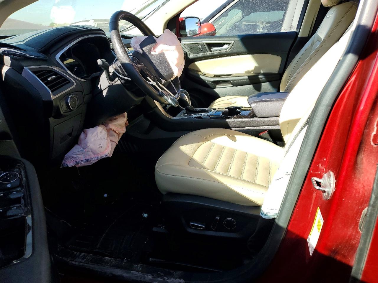 2015 Ford Edge Sel Красный vin: 2FMTK4J80FBC12659