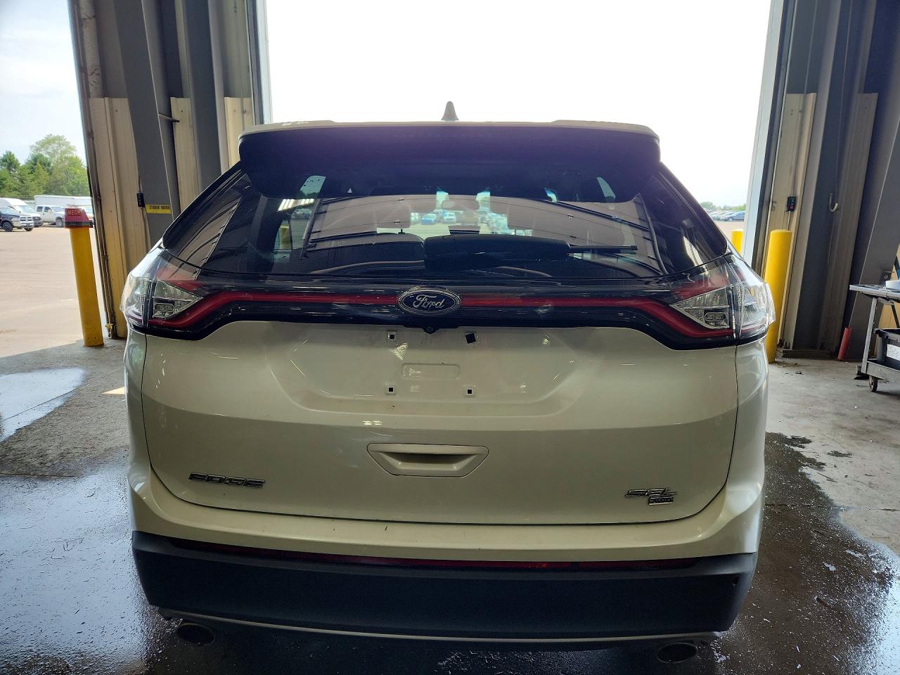 2015 Ford Edge Sel White vin: 2FMTK4J80FBC21698