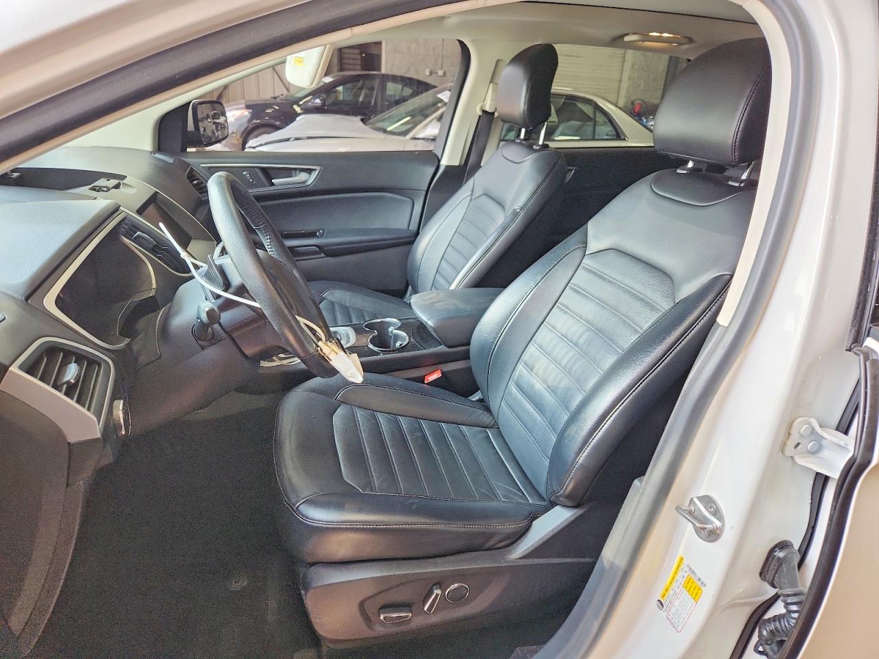 2015 Ford Edge Sel White vin: 2FMTK4J80FBC21698