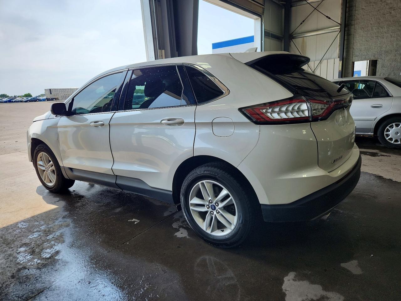 2015 Ford Edge Sel White vin: 2FMTK4J80FBC21698