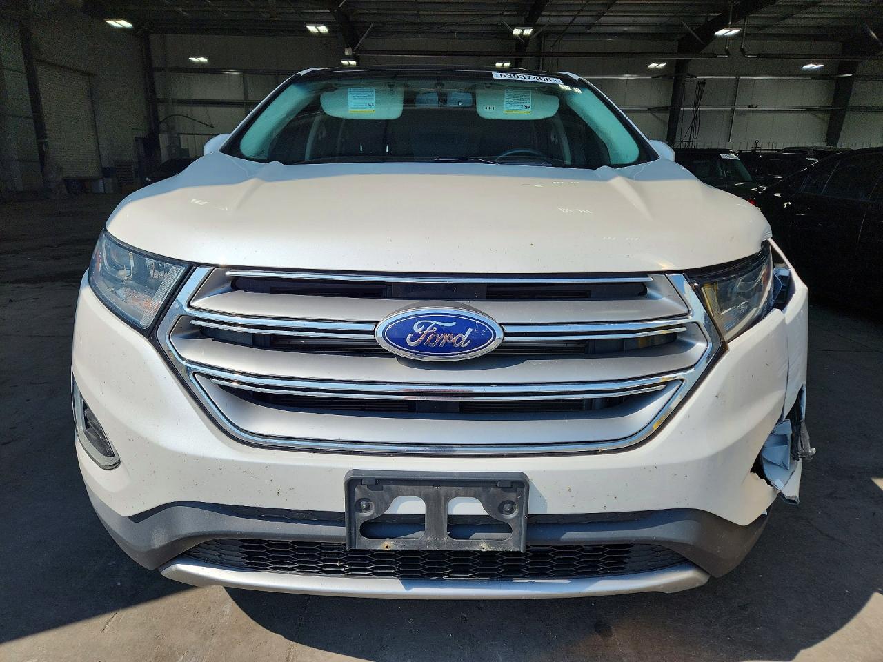 2015 Ford Edge Sel White vin: 2FMTK4J80FBC21698