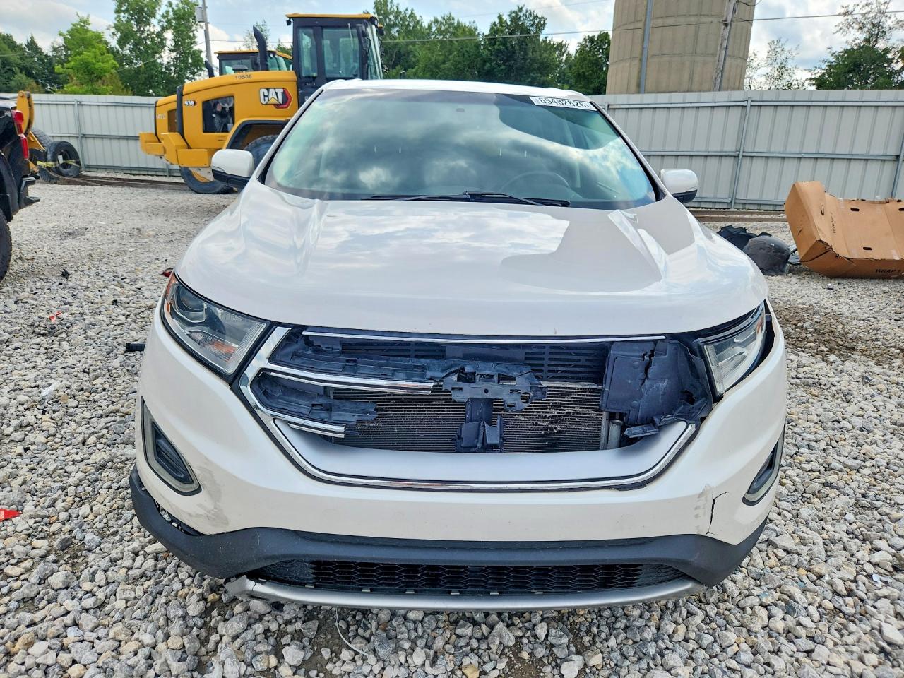 2015 Ford Edge Sel White vin: 2FMTK4J81FBB02963