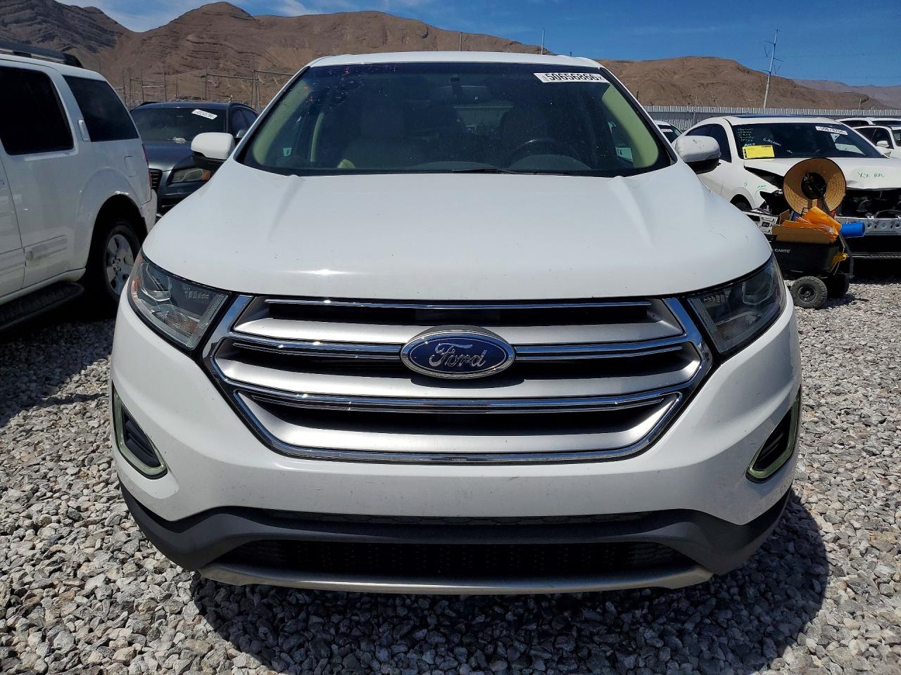 2015 Ford Edge Sel Белый vin: 2FMTK4J81FBB06205